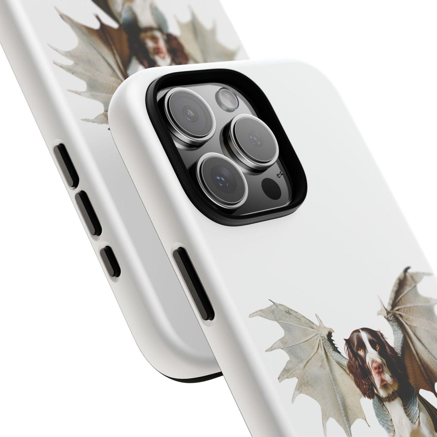 Fantasy Springer Spaniel Dog Phone Case - Tough Cases with Winged Companion Design