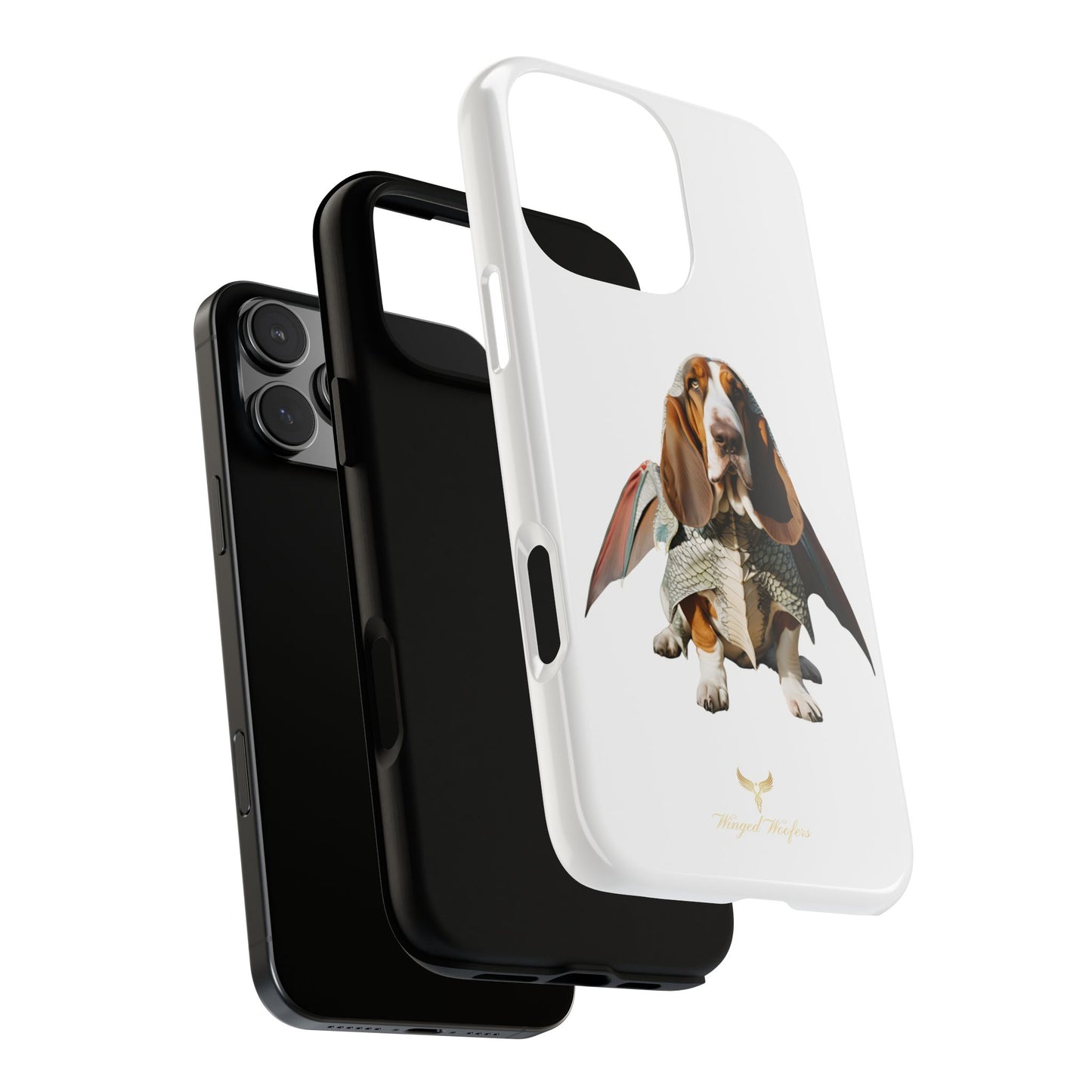 Whimsical Basset Hound Dog Phone Case - Tough Cases for Animal Lovers