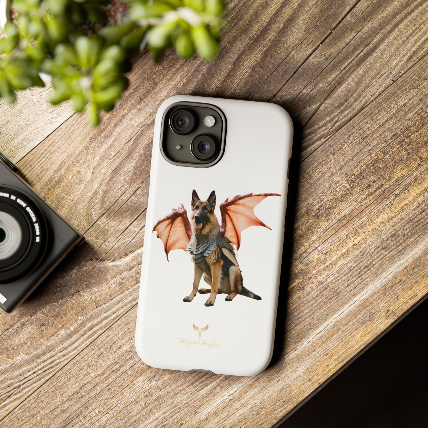 Mythical German Shepherd with Wings Dog iPhone Case | Tough Cases for Pet Lovers