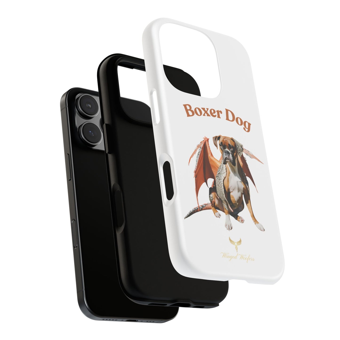 Boxer Dog Dragon Art Phone Case - Tough Cases