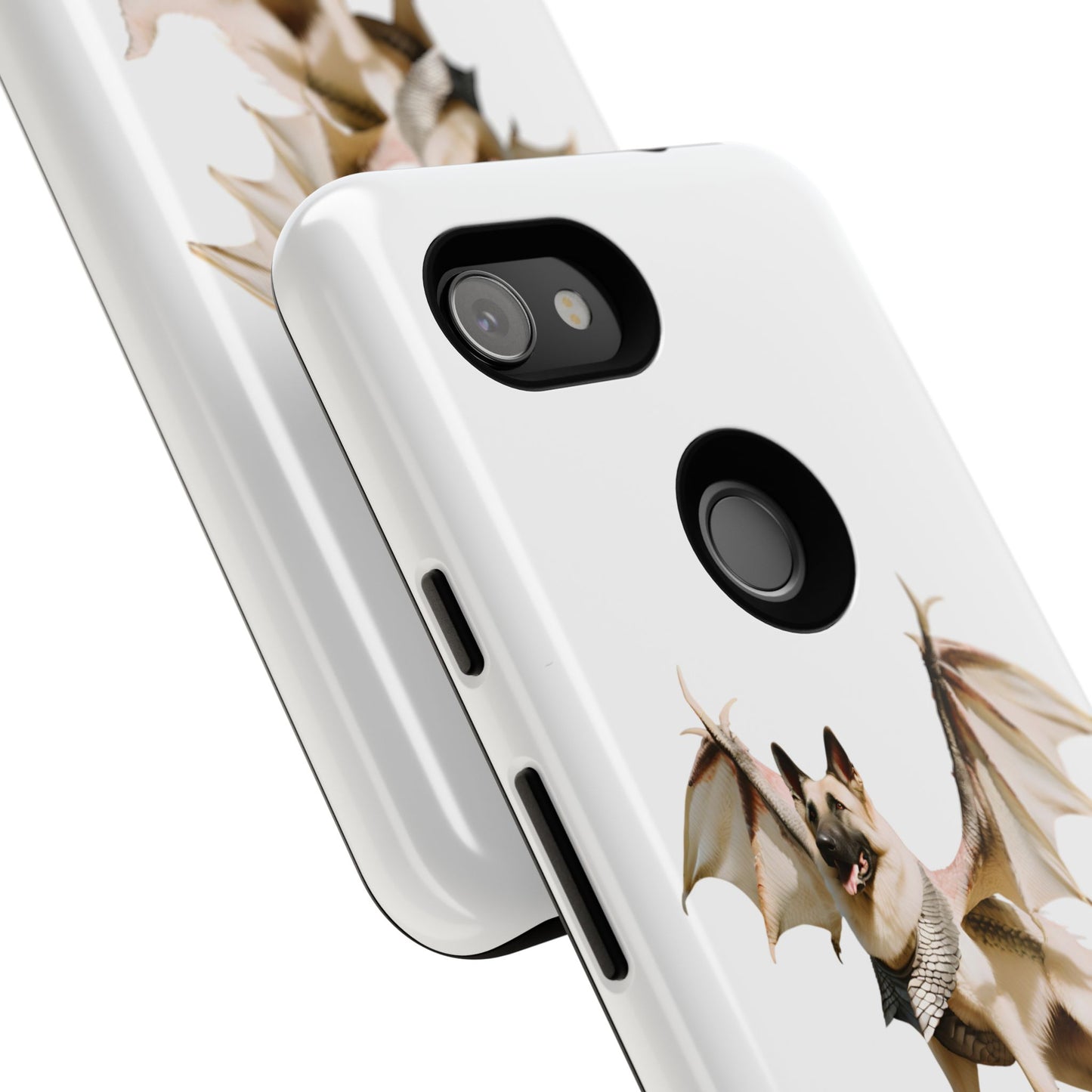 Magical White German Shepherd Dragon Dog Phone Case - Tough, Stylish Protection