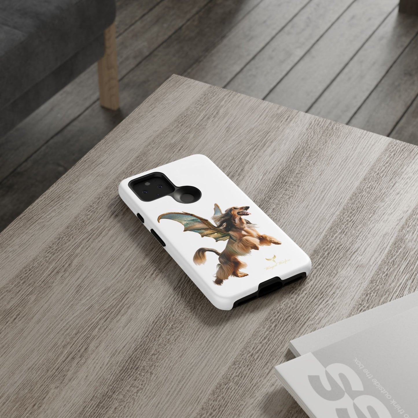 Magical Afghan Hound Dog Phone Case - Tough Cases with Winged Design