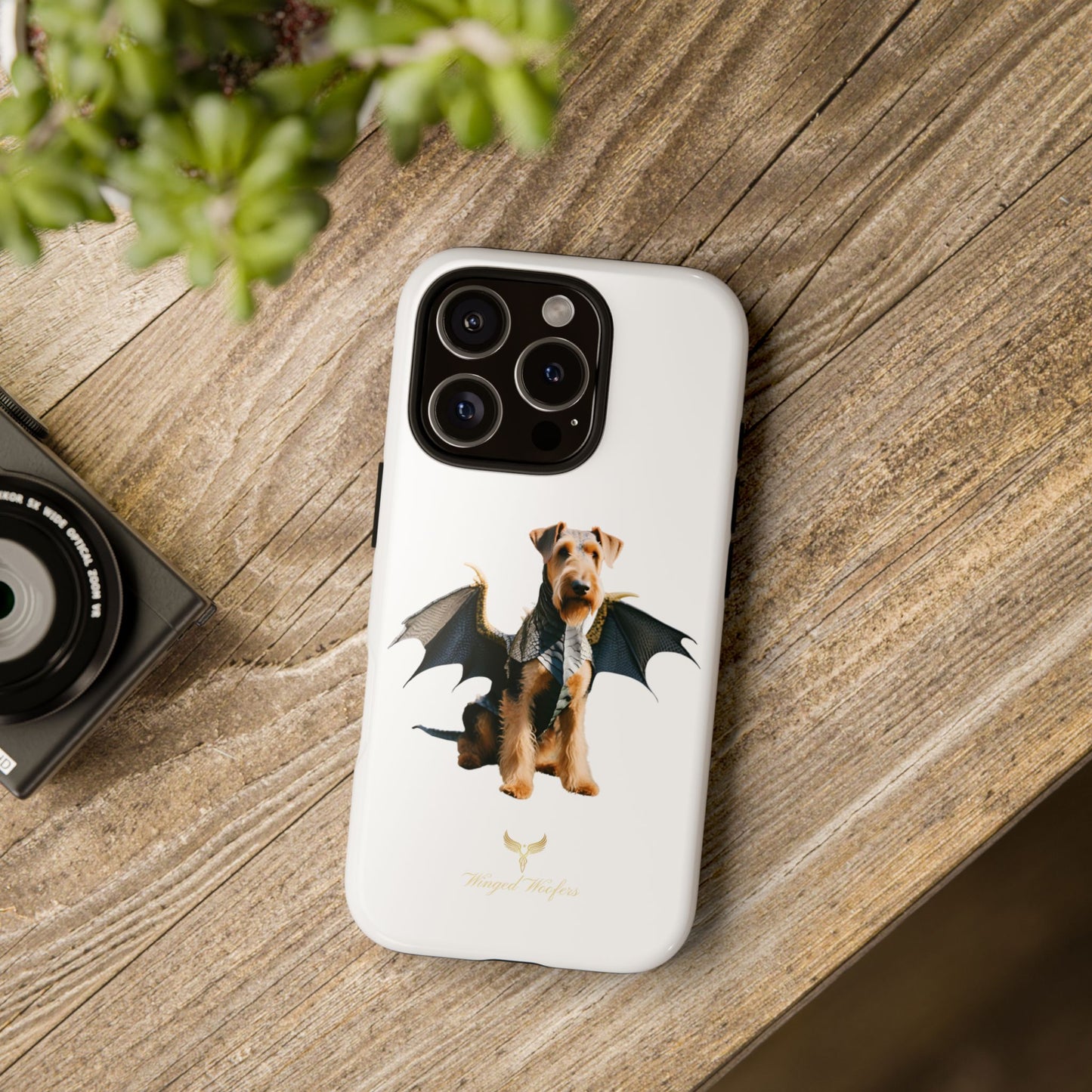 Cool Dragon Airedale Terrier Dog Phone Case - Tough Cases for Pet Lovers