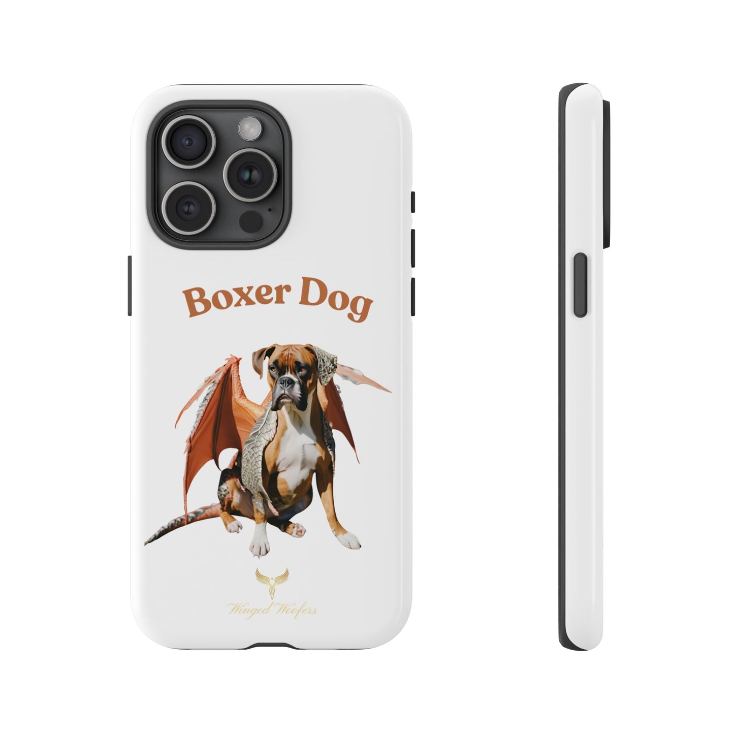 Boxer Dog Dragon Art Phone Case - Tough Cases