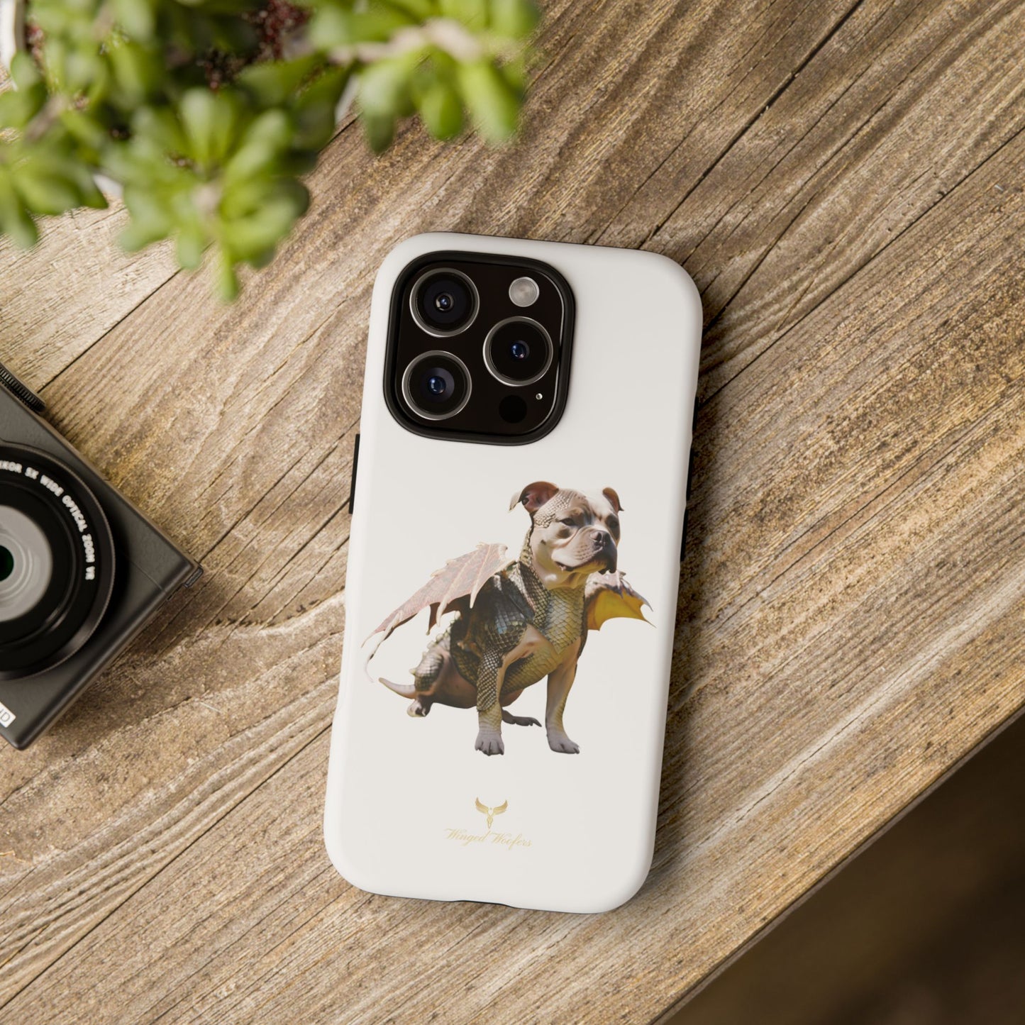 Staffordshire Bulldog Dragon Tough Phone Case - Unique Animal Design for Pet Lovers