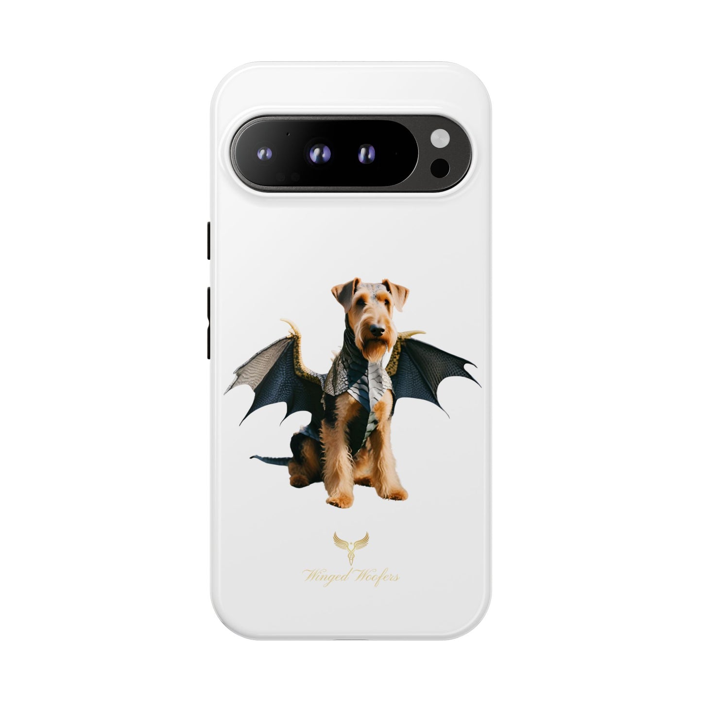 Cool Dragon Airedale Terrier Dog Phone Case - Tough Cases for Pet Lovers