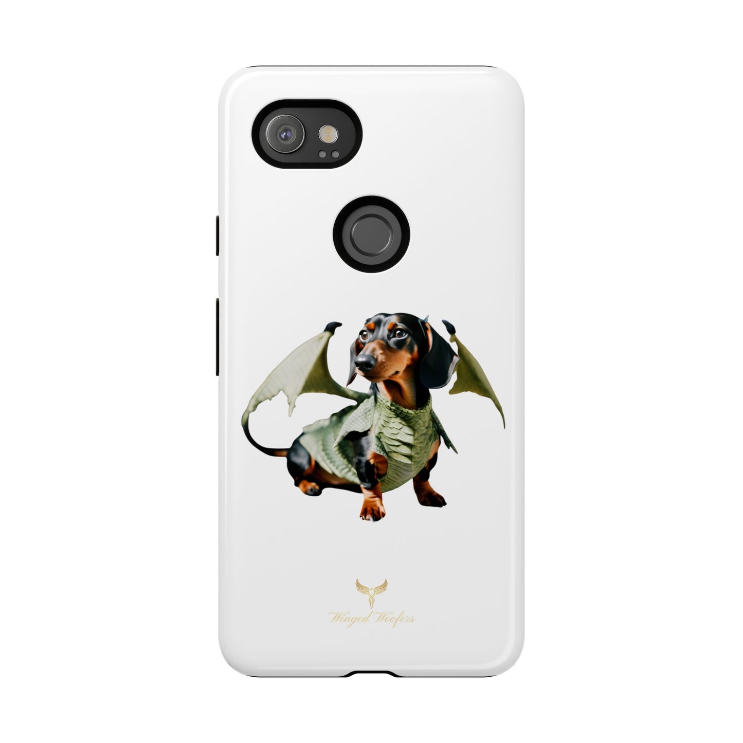 Whimsical Dragon Dog Phone Case - Tough Cases for Pet Lovers