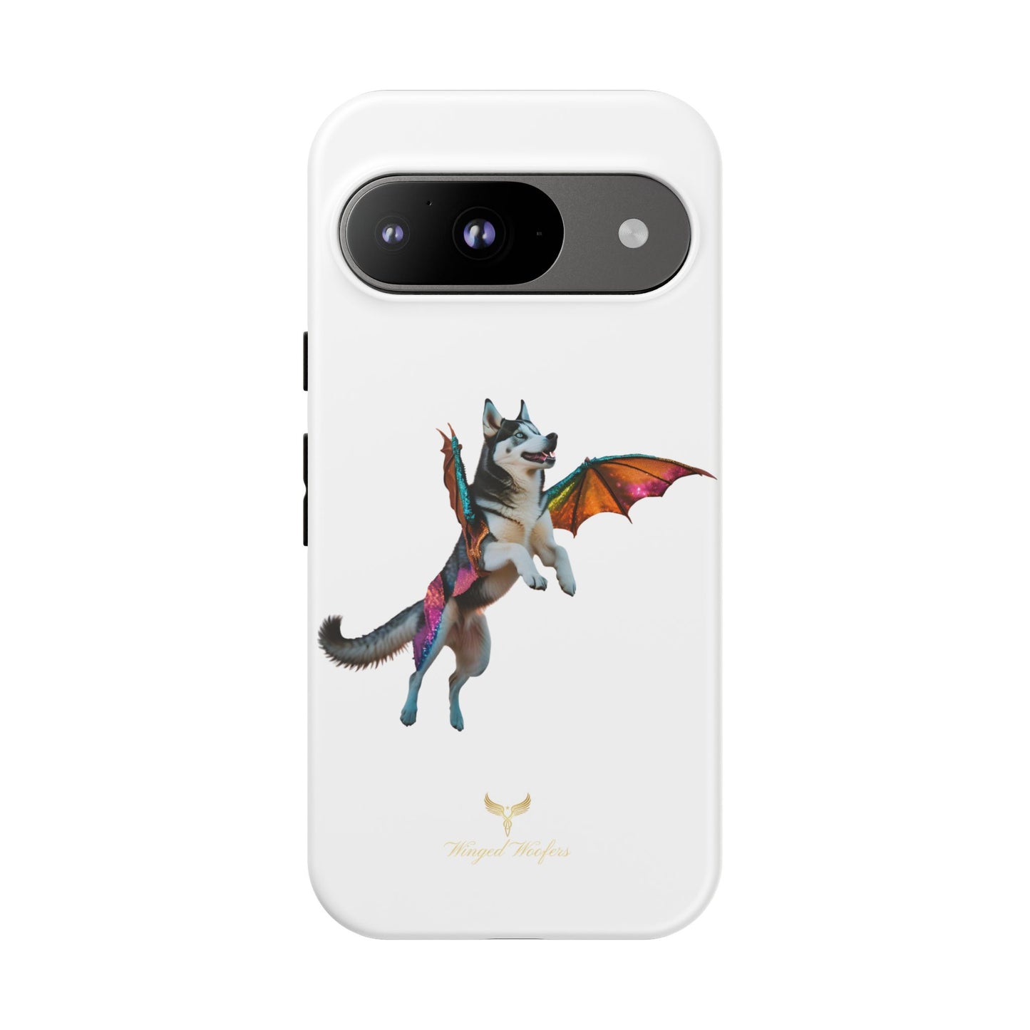 Magical Husky Pet Phone Case - Winged Dog Design | Tough Cases | Unique Animal Lover Gift
