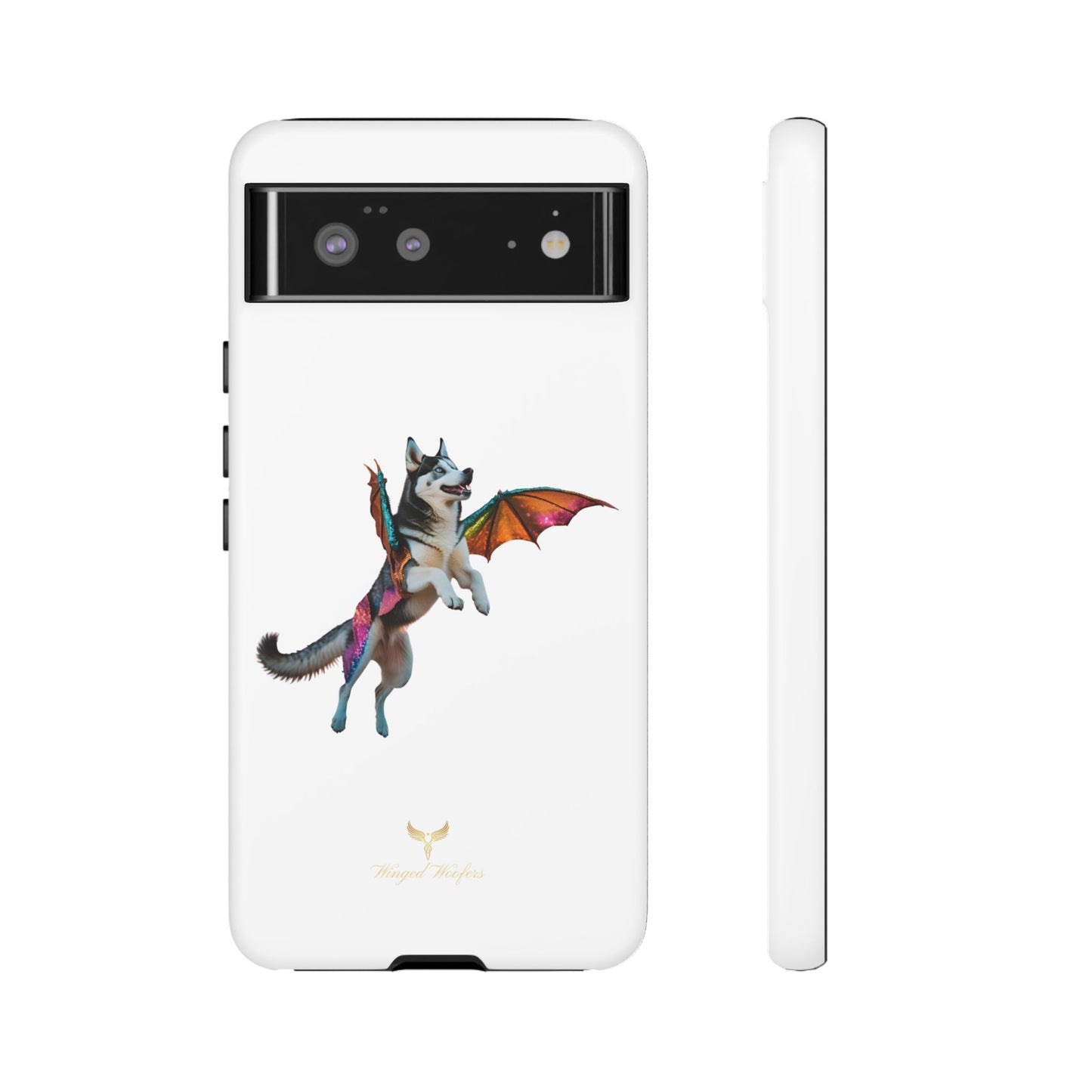 Magical Husky Pet Phone Case - Winged Dog Design | Tough Cases | Unique Animal Lover Gift
