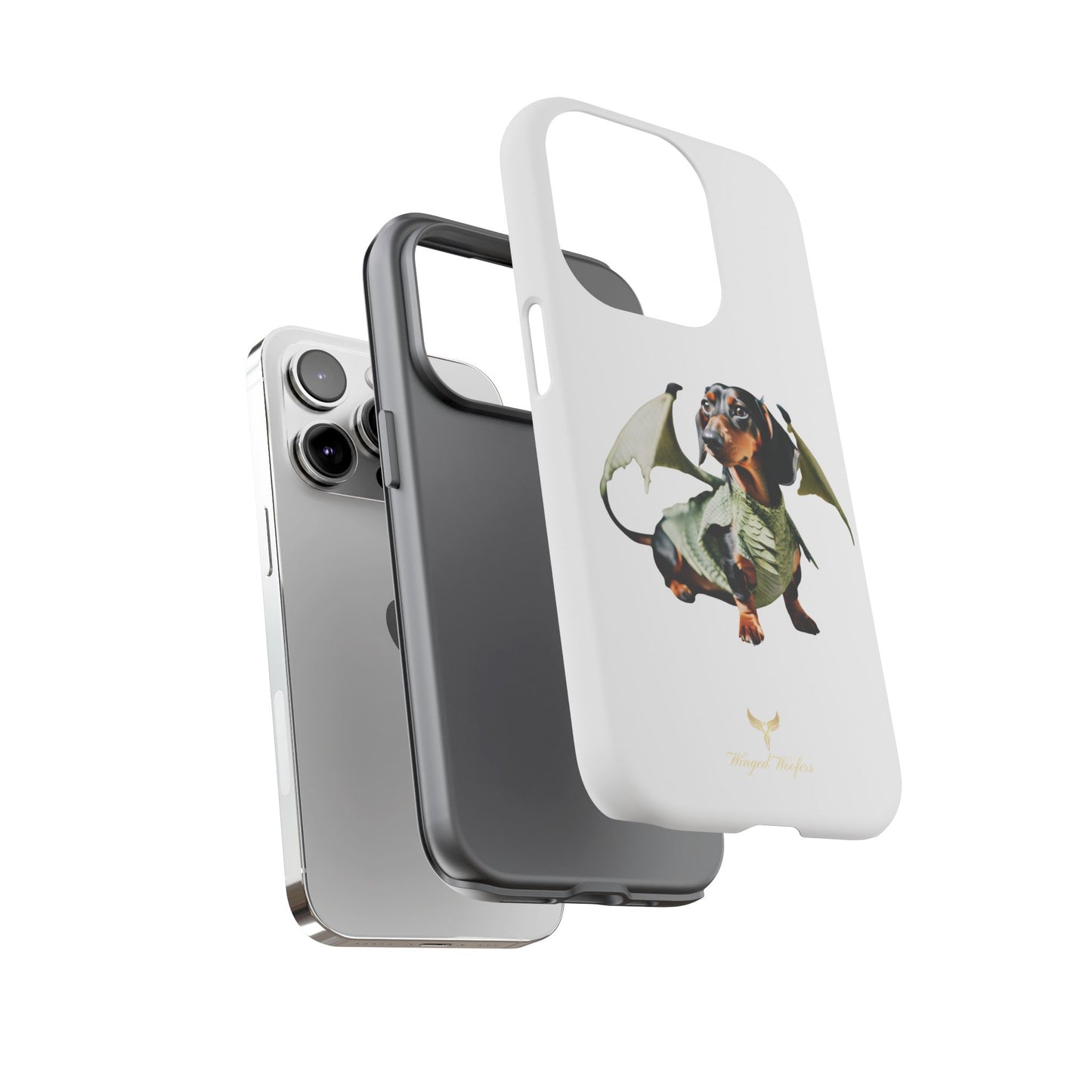 Whimsical Dragon Dog Phone Case - Tough Cases for Pet Lovers