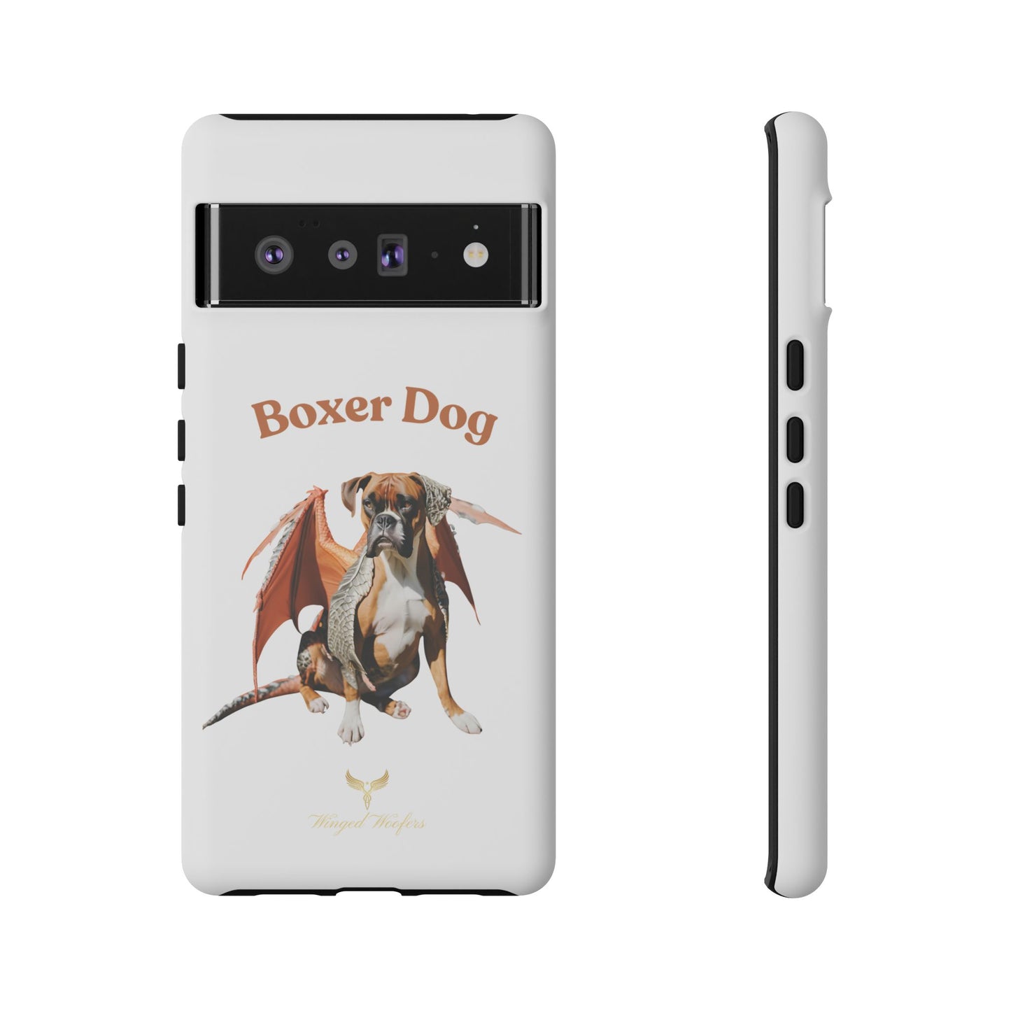 Boxer Dog Dragon Art Phone Case - Tough Cases