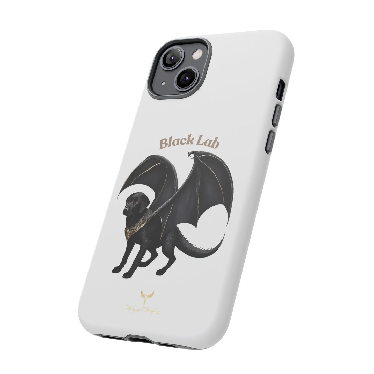 Black Labrador Dragon Case - Tough Phone Case for Pet Lovers