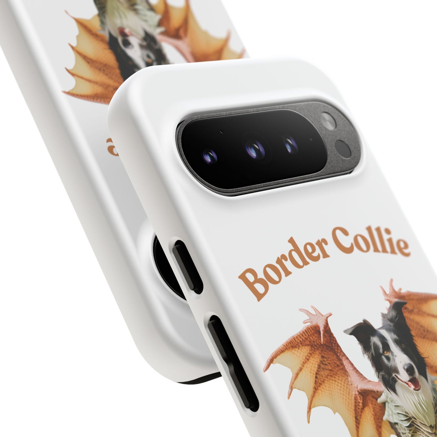 Border Collie Dragon Phone Case - Tough Cases for Dog Lovers