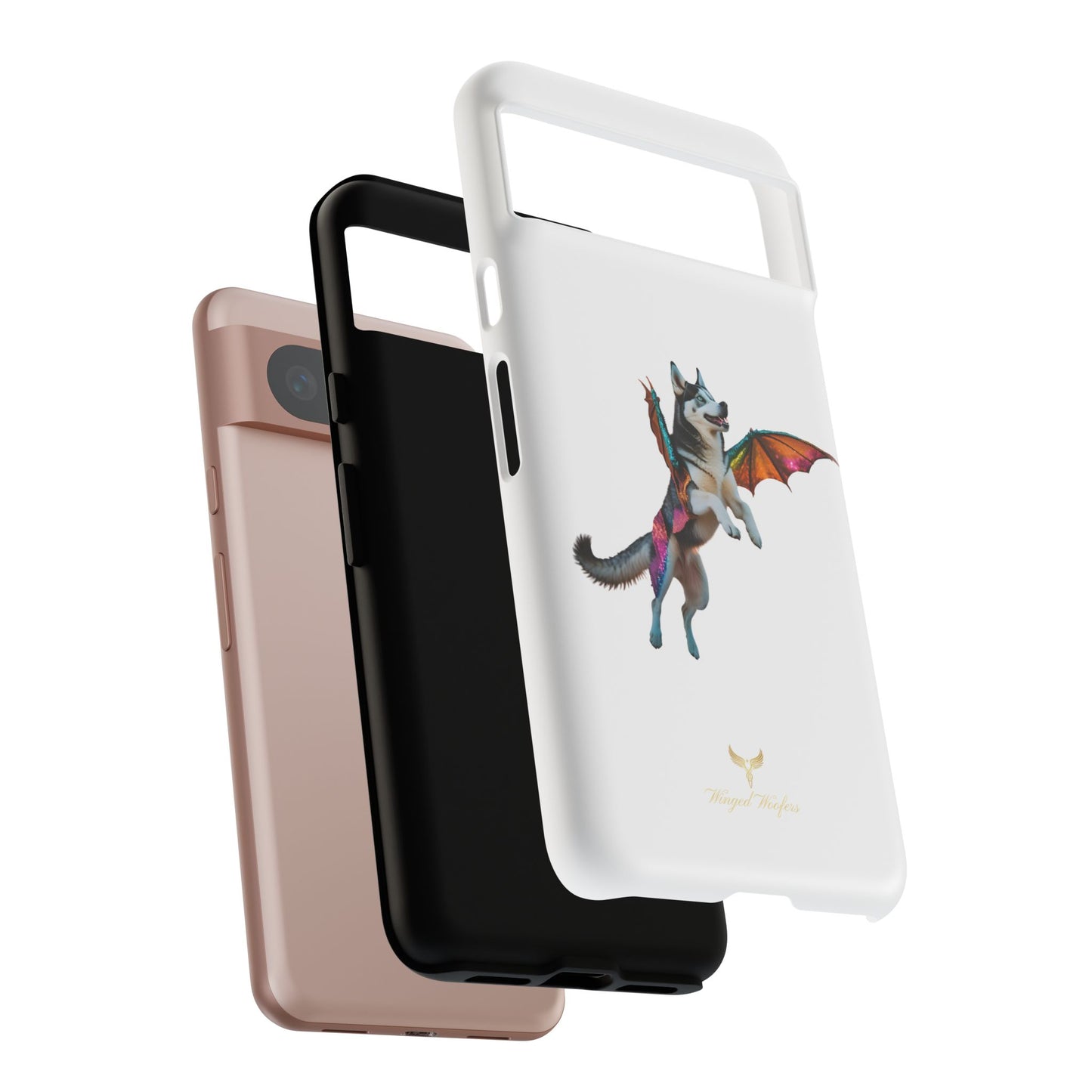 Magical Husky Pet Phone Case - Winged Dog Design | Tough Cases | Unique Animal Lover Gift