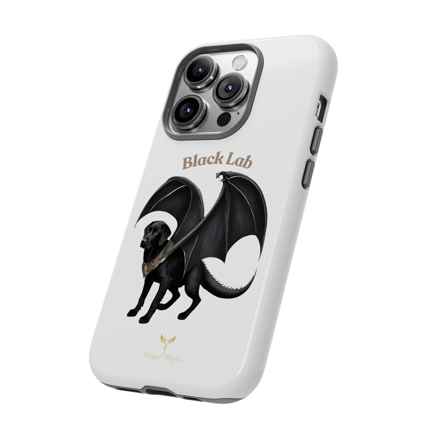 Black Labrador Dragon Case - Tough Phone Case for Pet Lovers