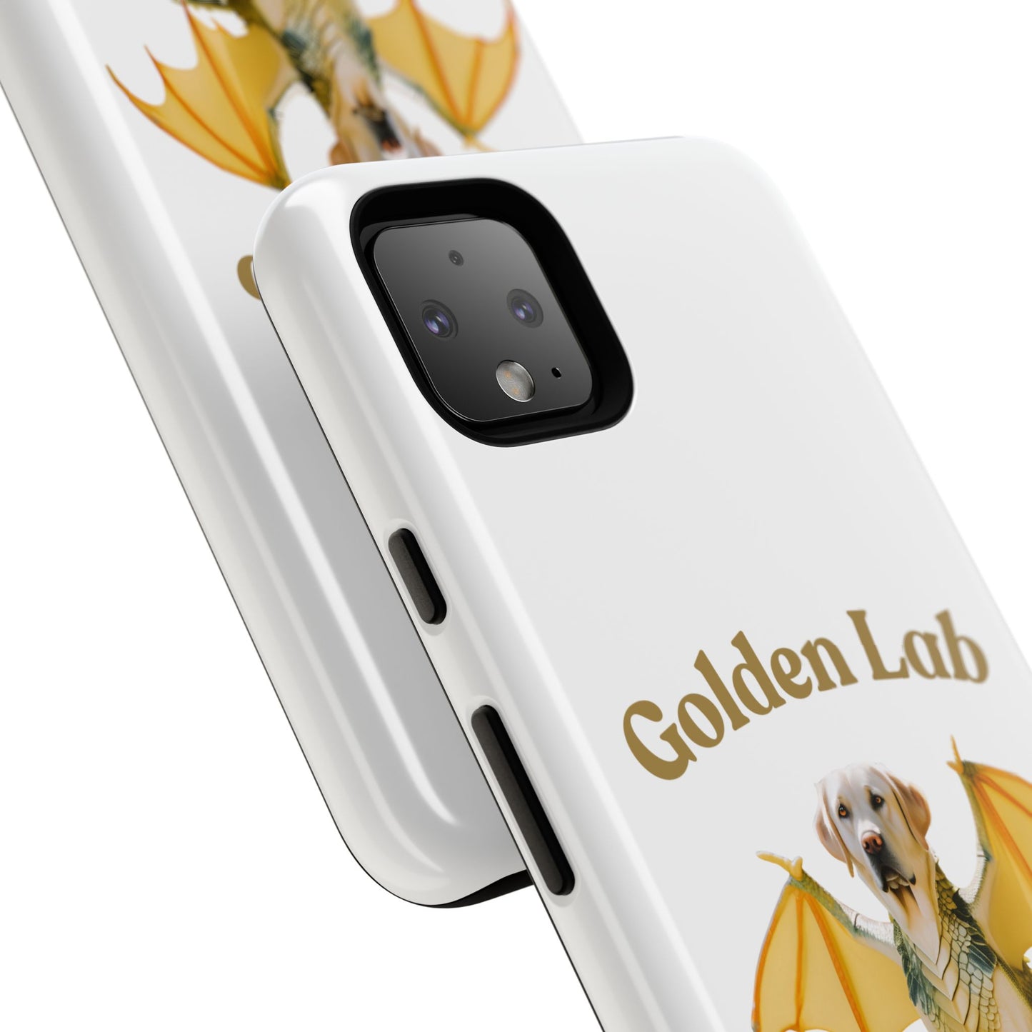 Golden Lab Dragon Phone Case - Tough Protection with a Fun Twist