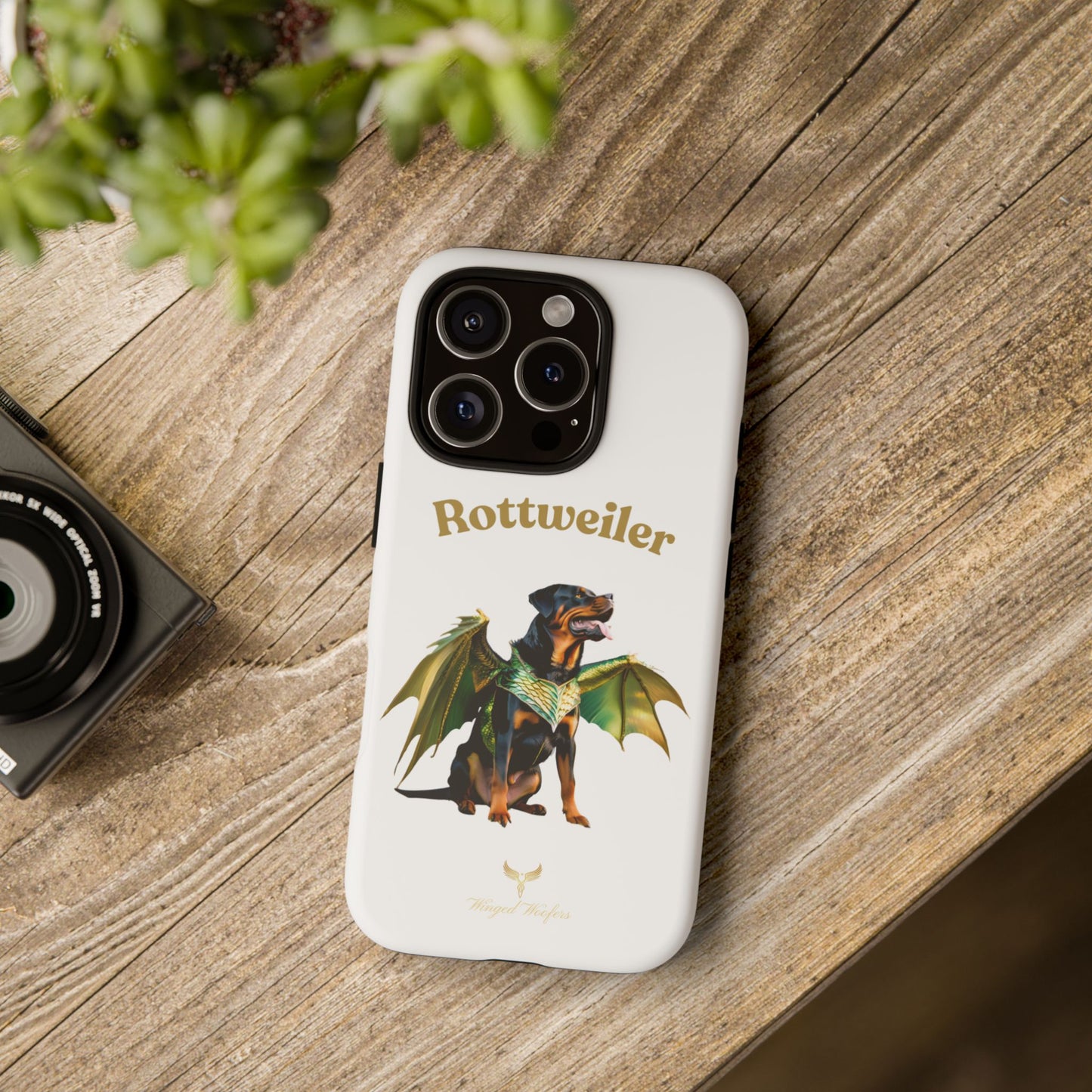 Rottweiler Dragon Wings Phone Case - Tough Cases for Dog Lovers