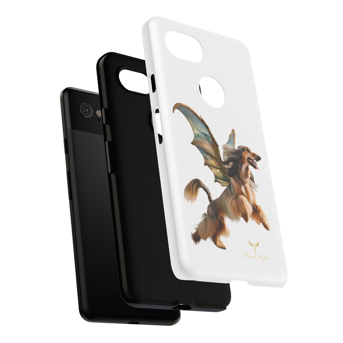 Magical Afghan Hound Dog Phone Case - Tough Cases with Winged Design