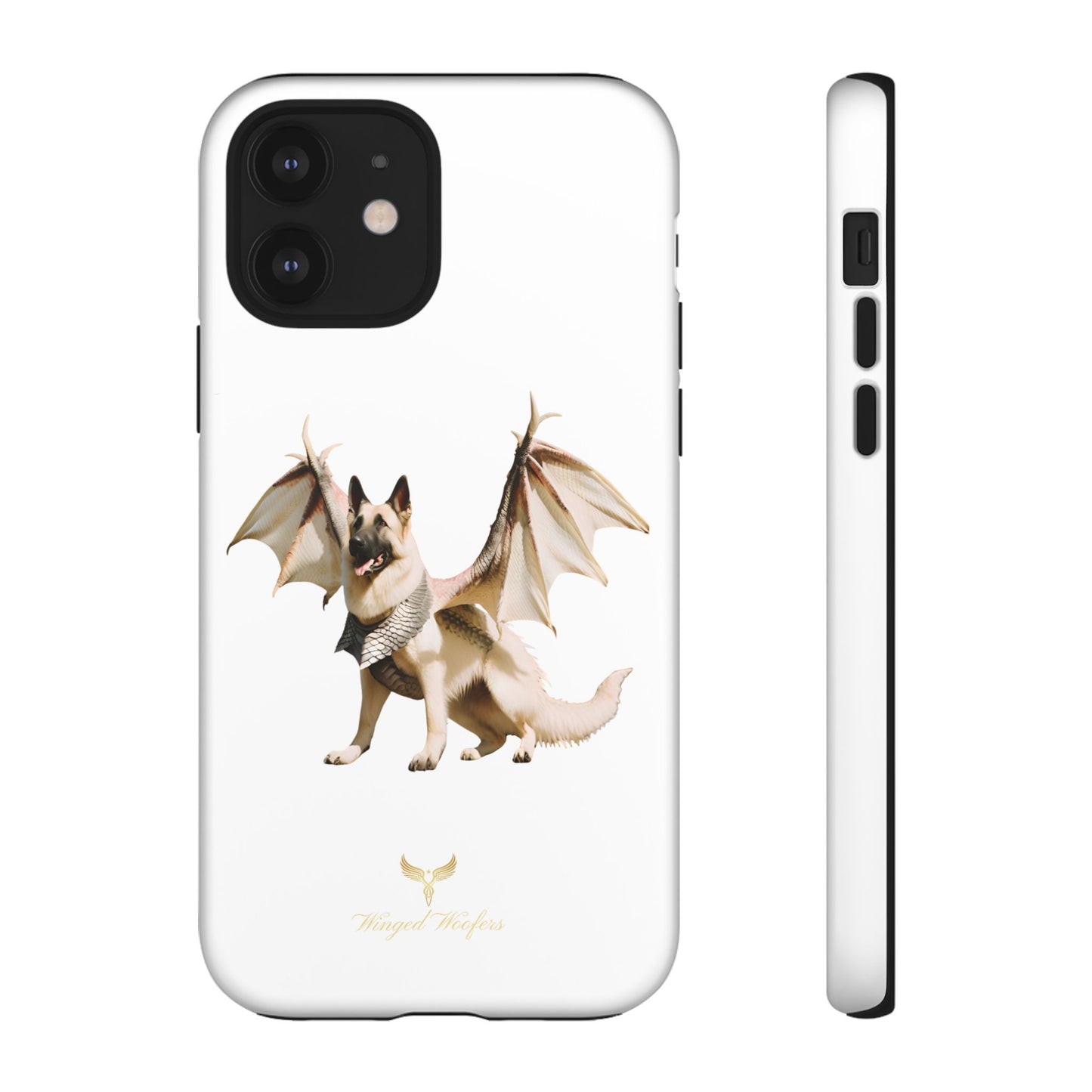 Magical White German Shepherd Dragon Dog Phone Case - Tough, Stylish Protection