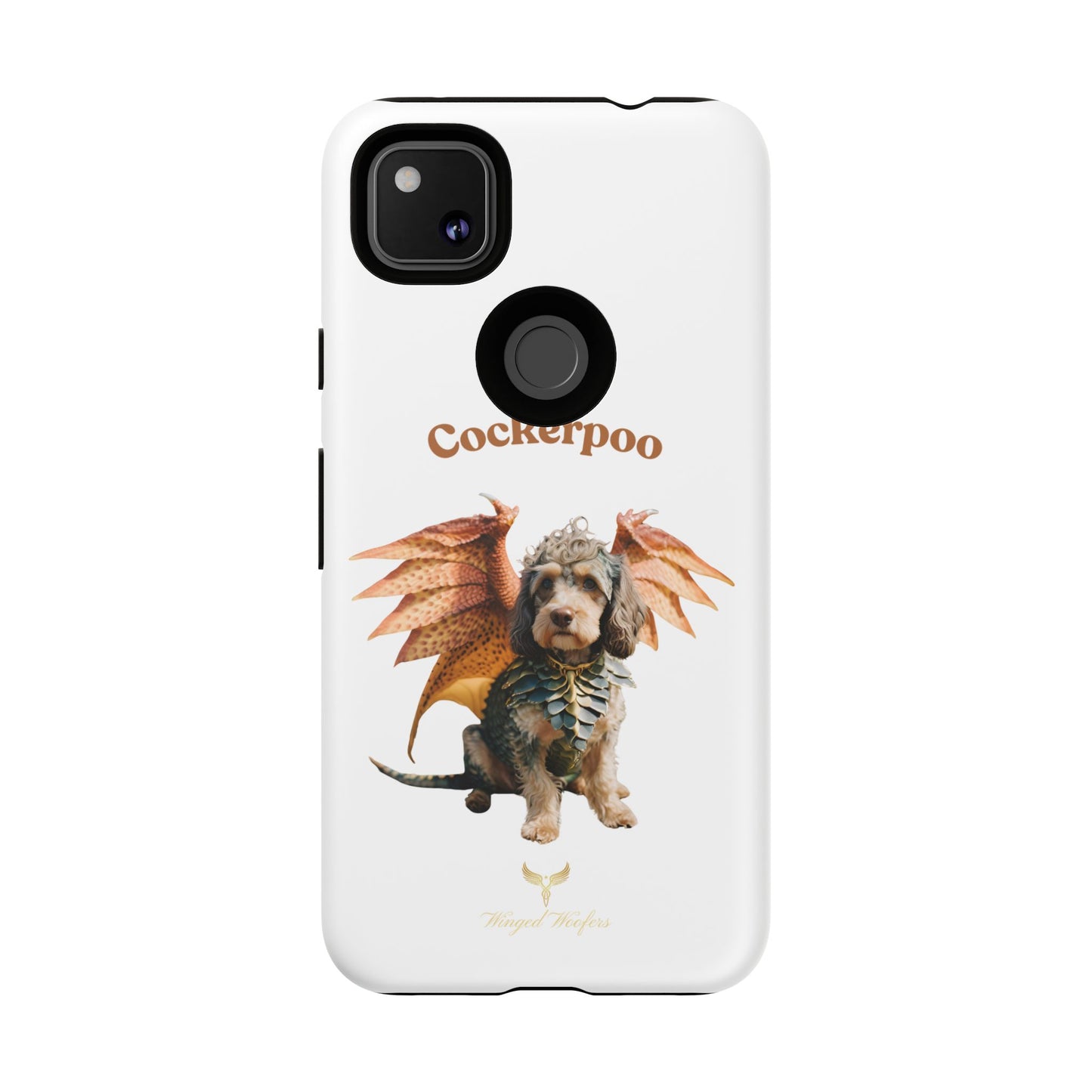 Cockerpoo Dragon Phone Case – Tough & Whimsical Pet Lover Gift