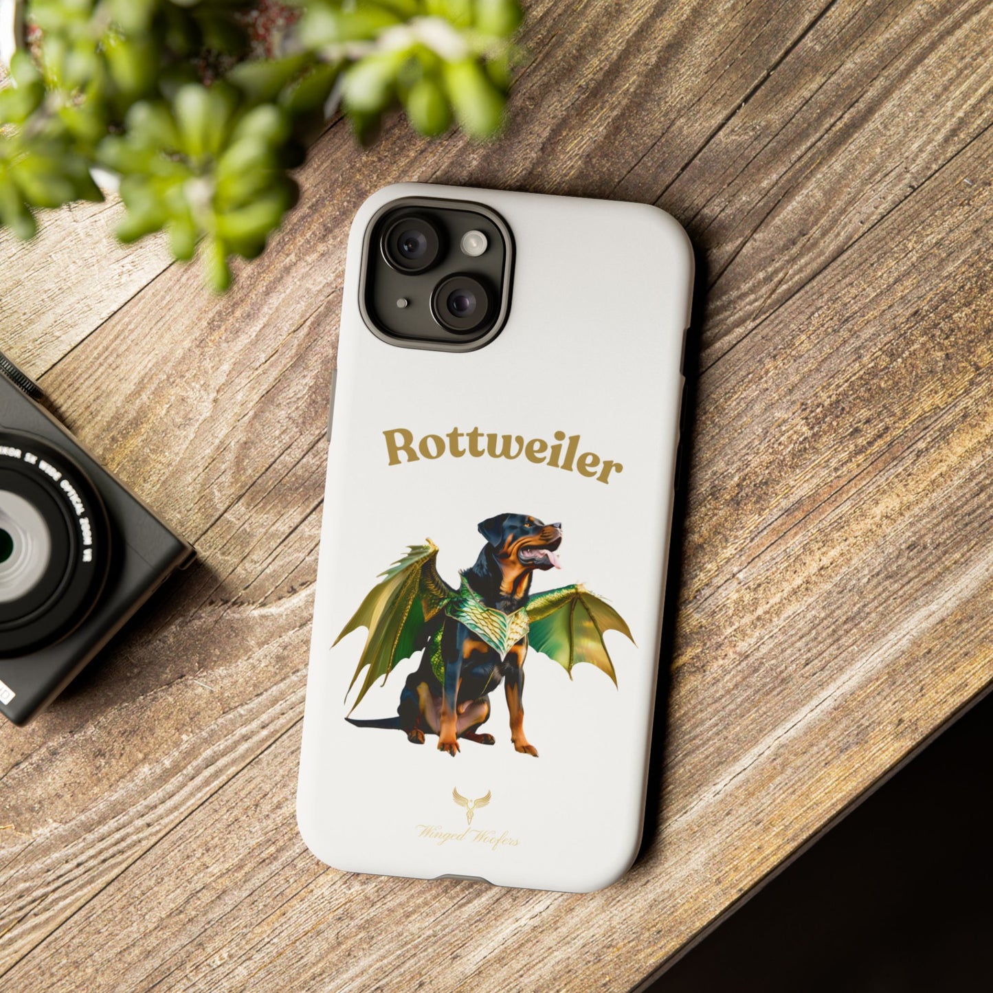 Rottweiler Dragon Wings Phone Case - Tough Cases for Dog Lovers