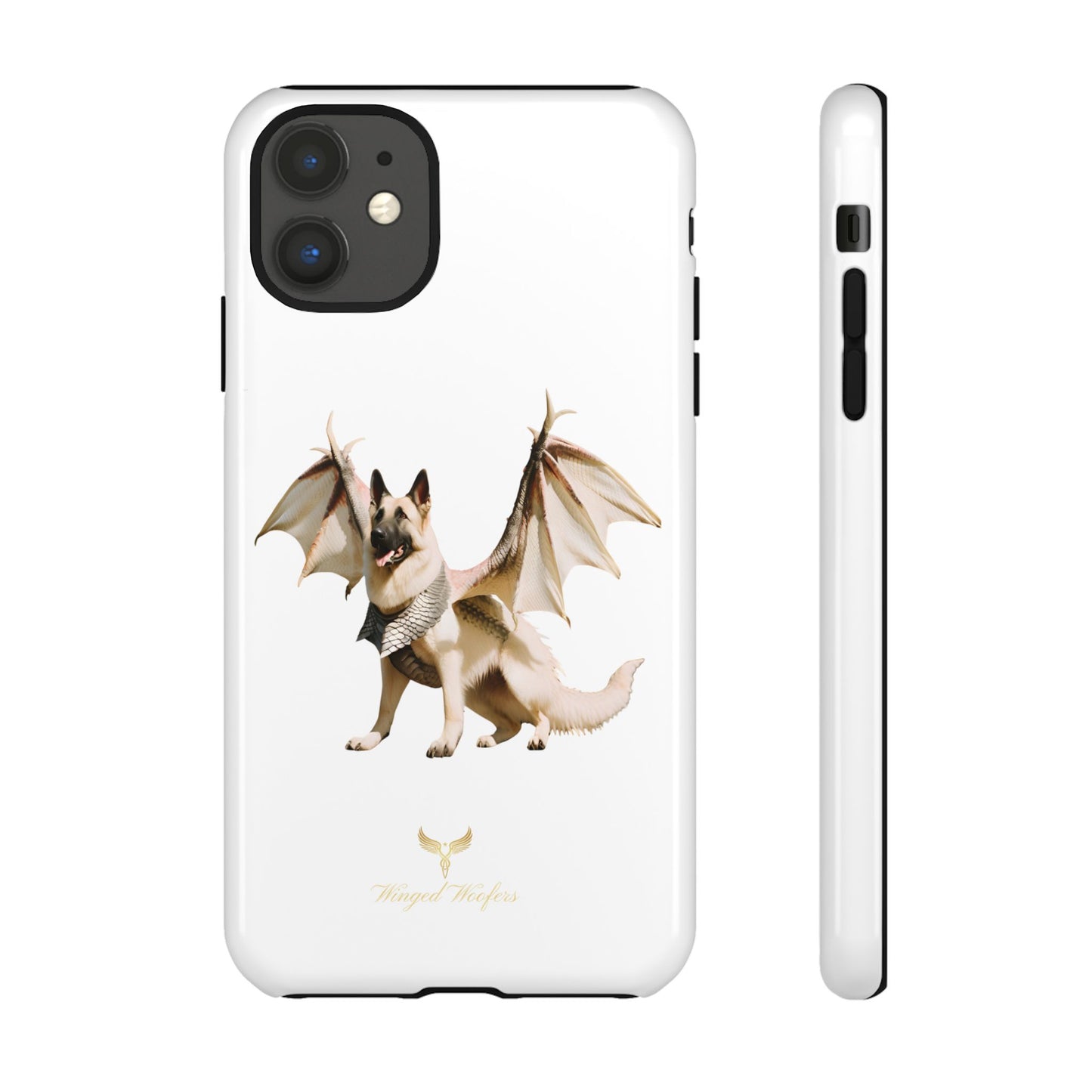 Magical White German Shepherd Dragon Dog Phone Case - Tough, Stylish Protection