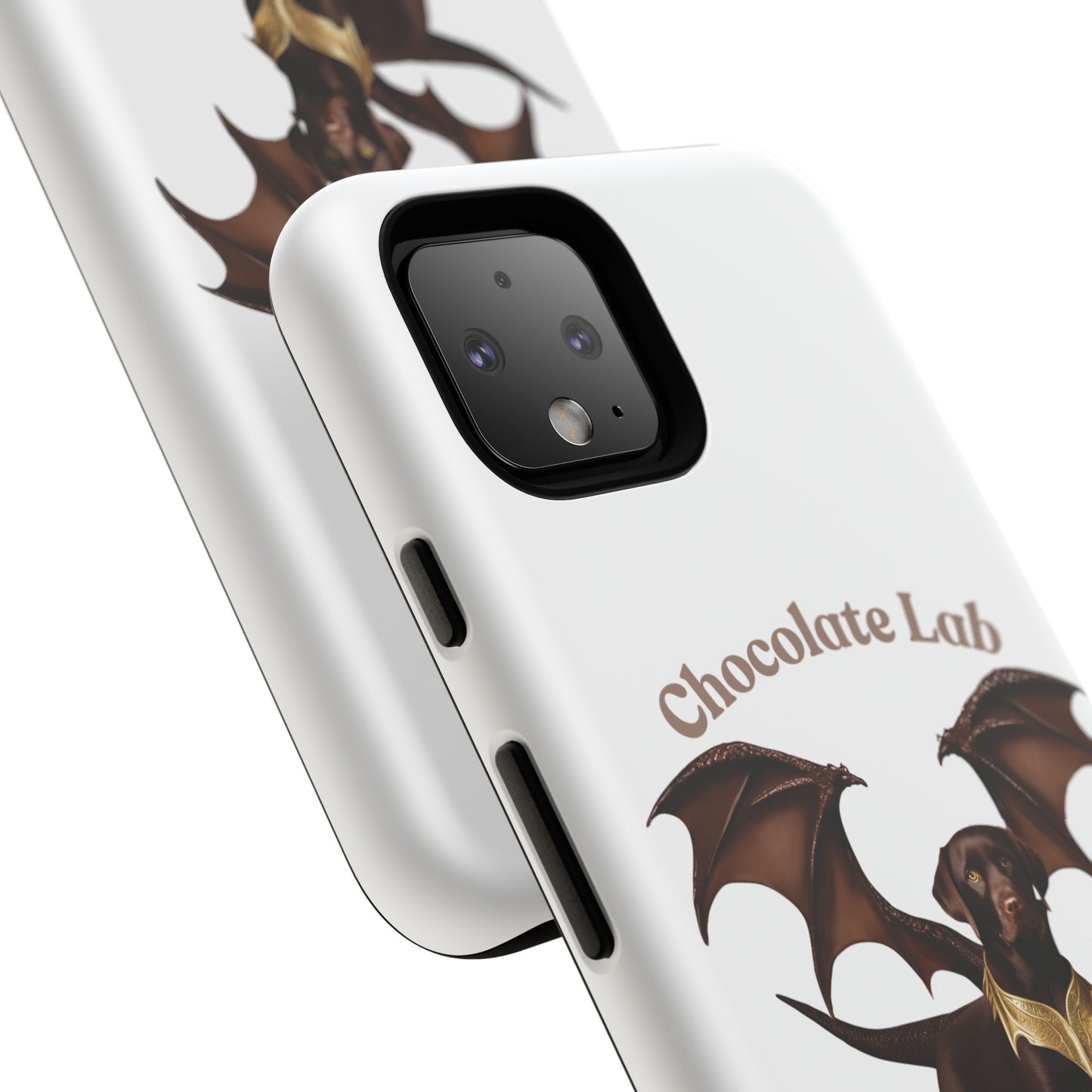 Chocolate Lab Dragon Phone Case - Tough & Stylish for Dog Lovers