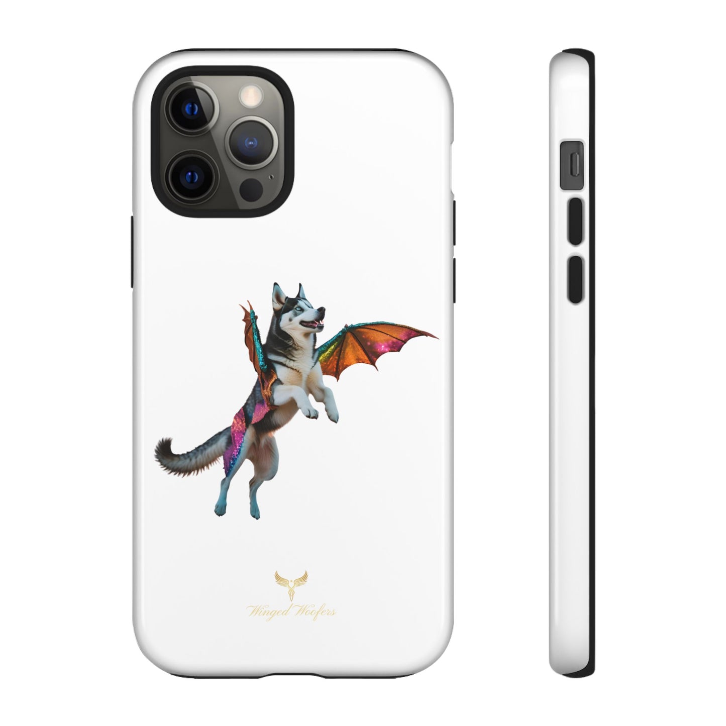 Magical Husky Pet Phone Case - Winged Dog Design | Tough Cases | Unique Animal Lover Gift