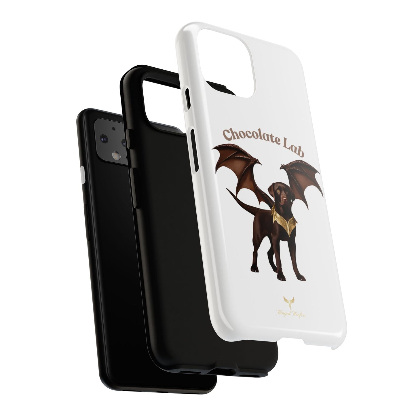 Chocolate Lab Dragon Phone Case - Tough & Stylish for Dog Lovers