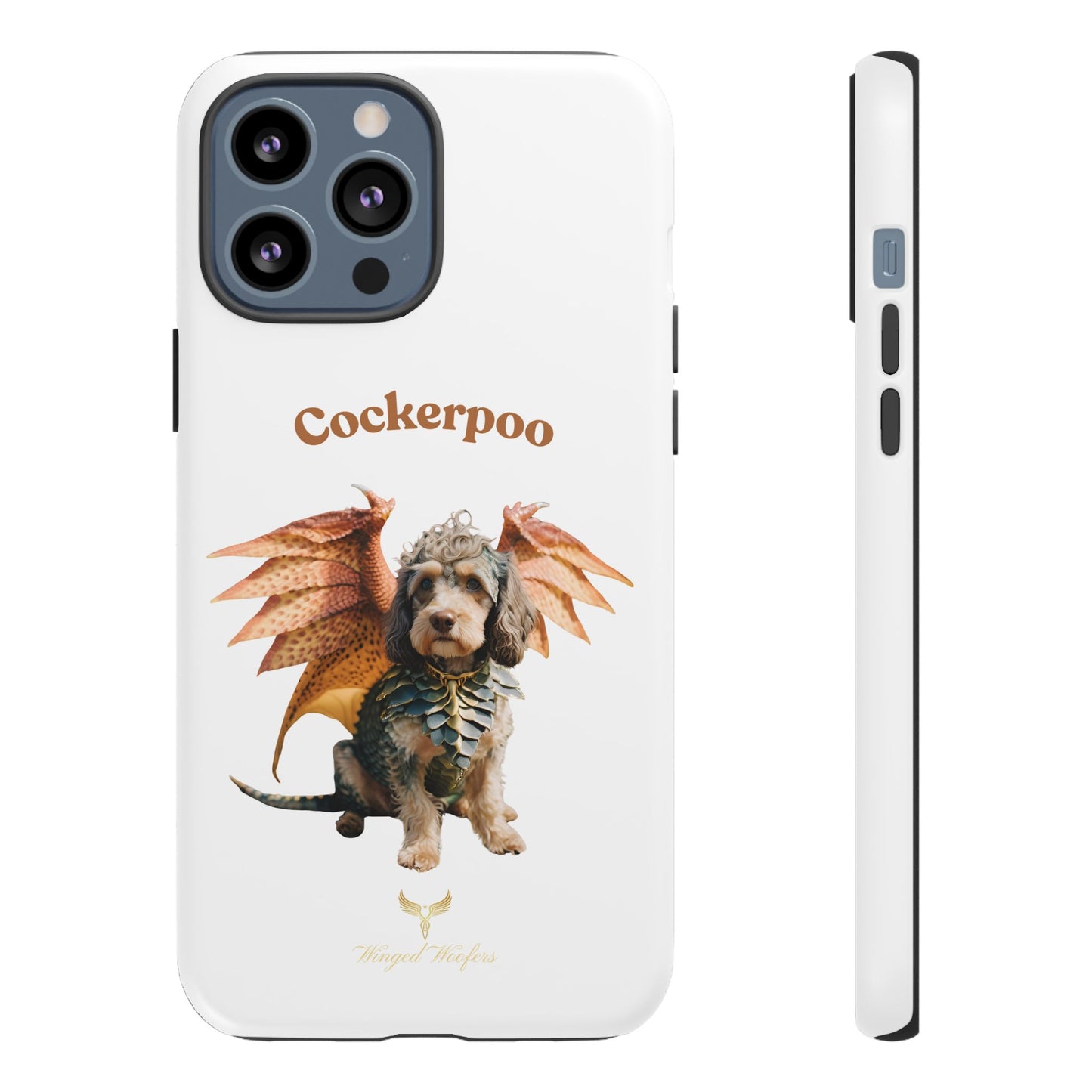 Cockerpoo Dragon Phone Case – Tough & Whimsical Pet Lover Gift