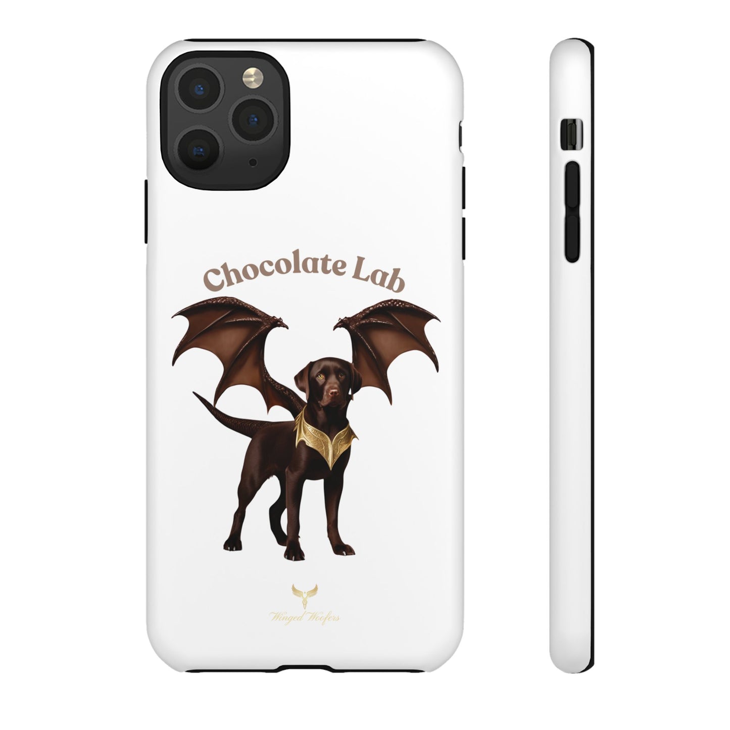 Chocolate Lab Dragon Phone Case - Tough & Stylish for Dog Lovers