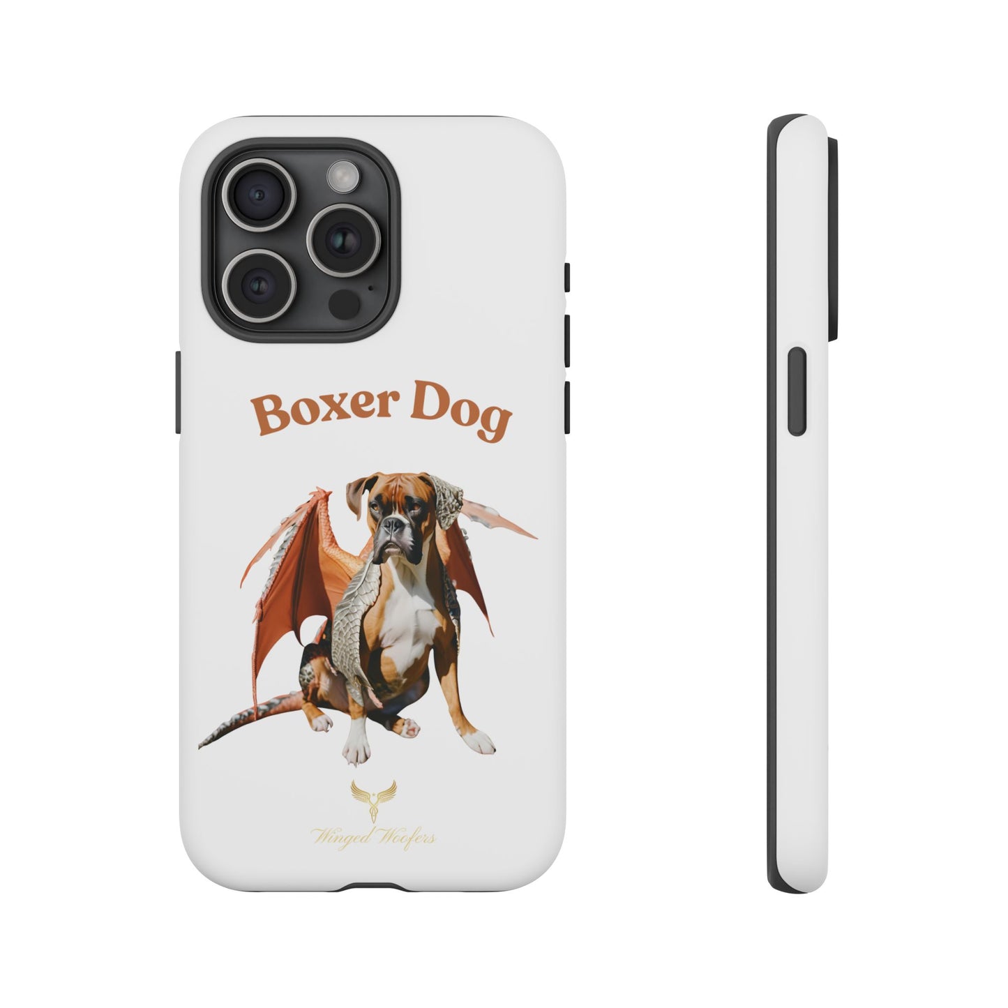 Boxer Dog Dragon Art Phone Case - Tough Cases