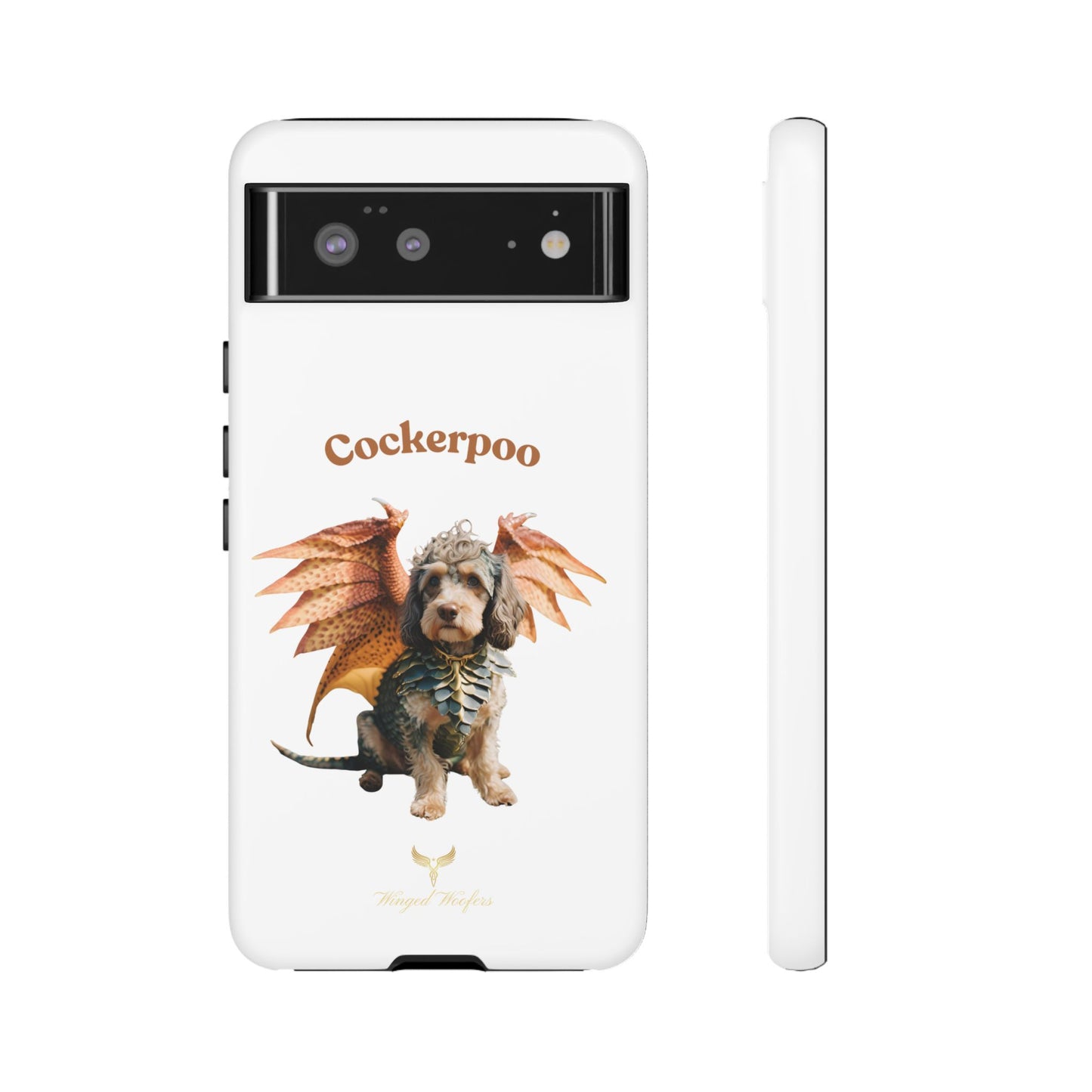 Cockerpoo Dragon Phone Case – Tough & Whimsical Pet Lover Gift