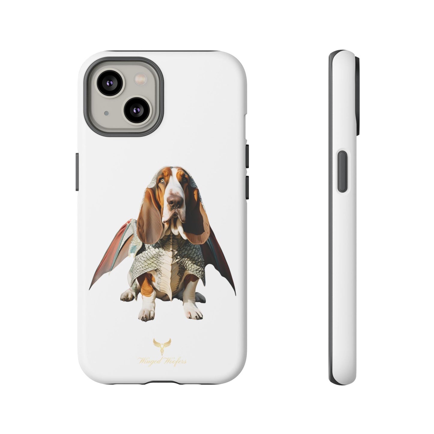 Whimsical Basset Hound Dog Phone Case - Tough Cases for Animal Lovers