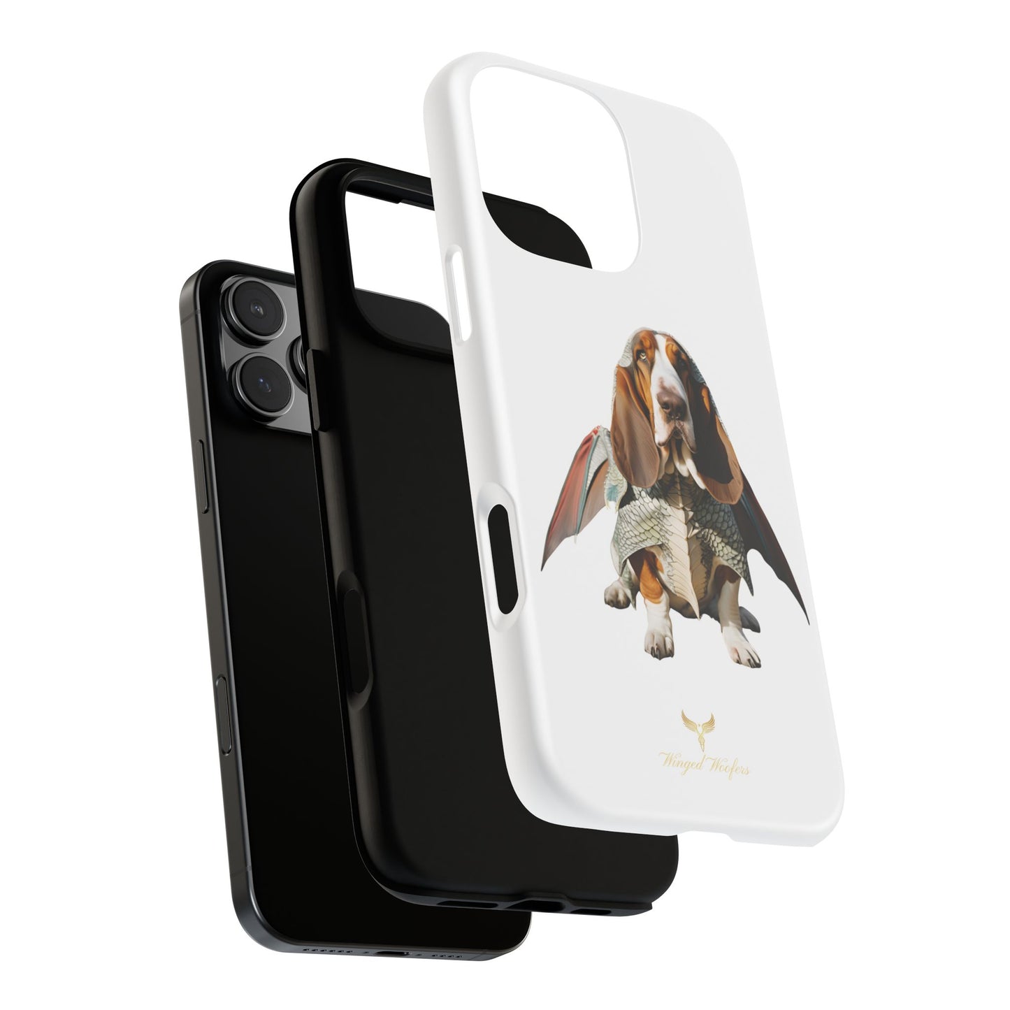 Whimsical Basset Hound Dog Phone Case - Tough Cases for Animal Lovers