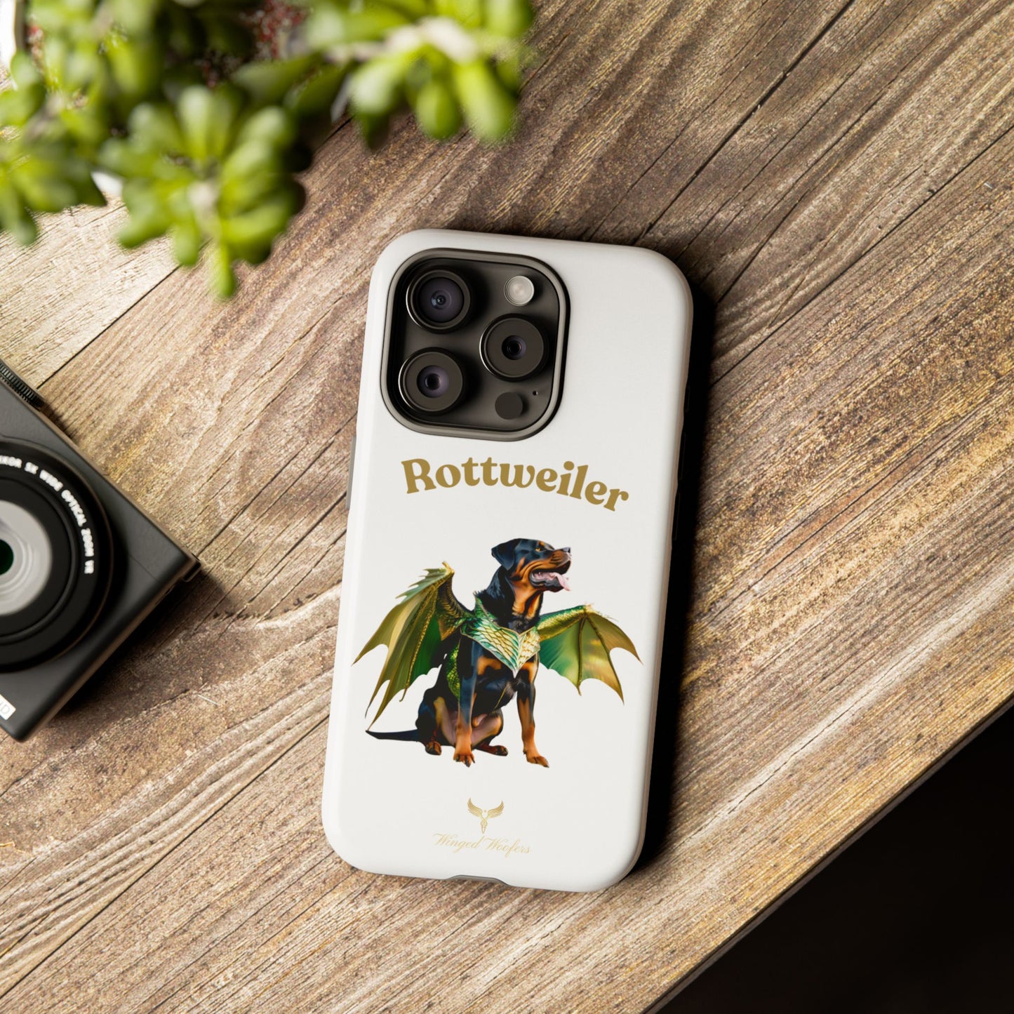 Rottweiler Dragon Wings Phone Case - Tough Cases for Dog Lovers