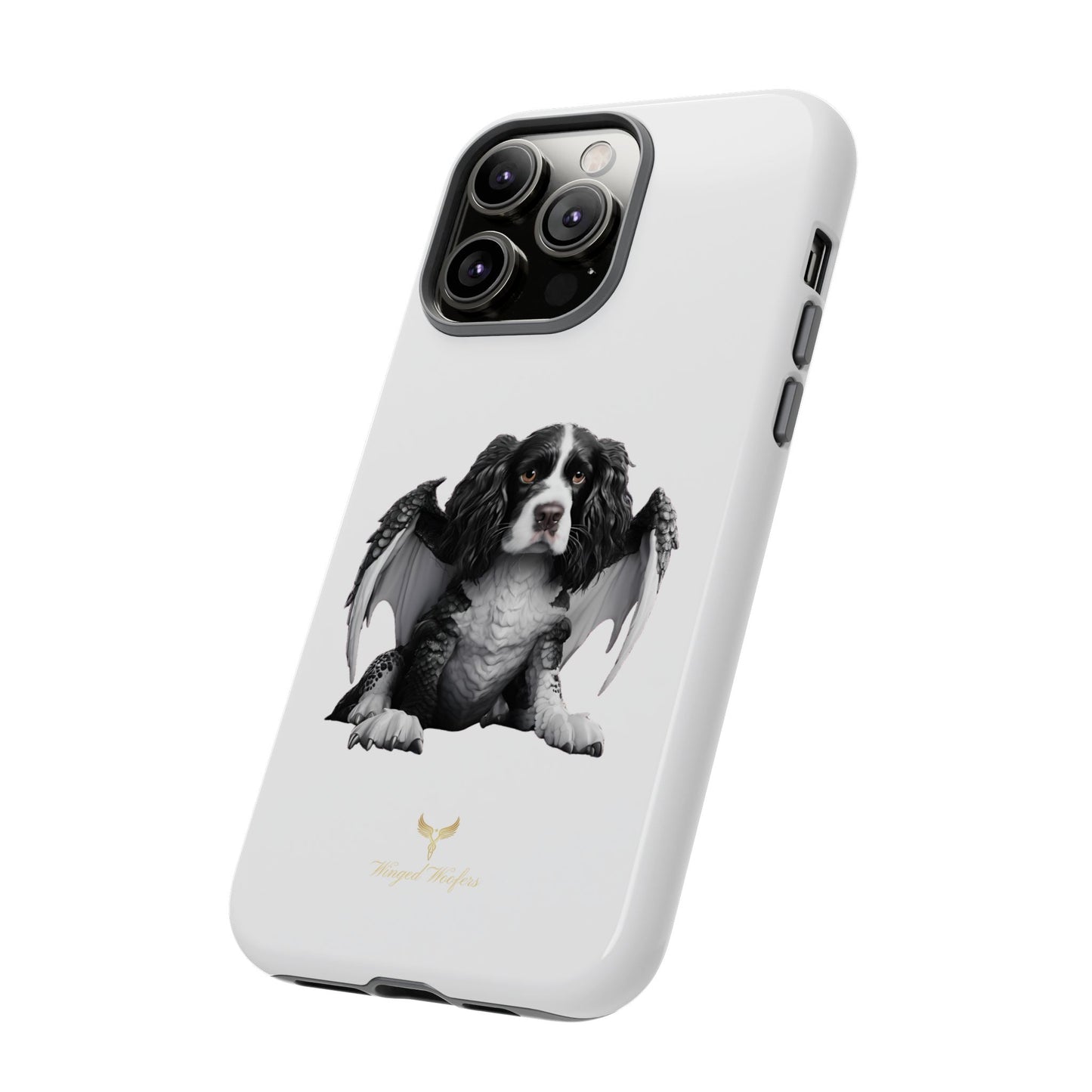 Springer Spaniel Puppy Dragon Winged Dog Phone Case - Tough Cases for Pet Lovers