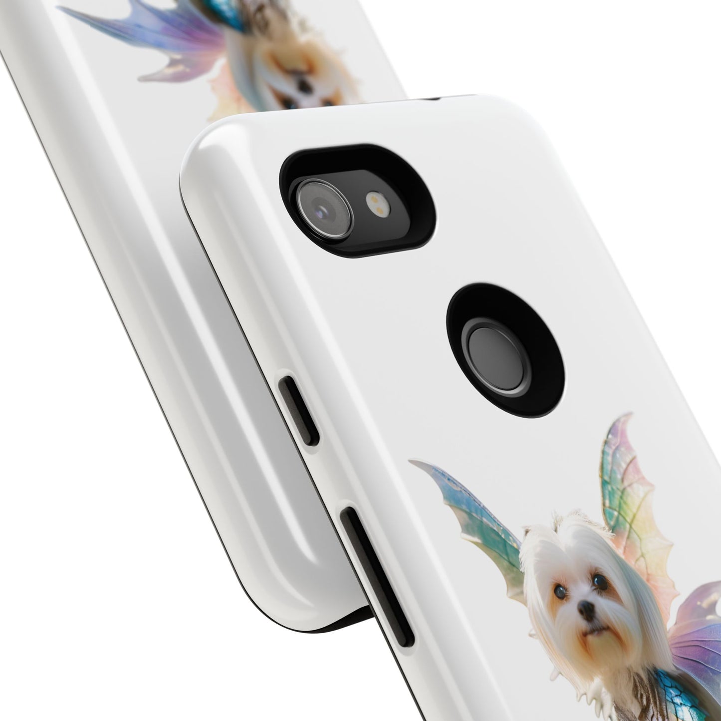 Maltese Dog with Wings Tough Phone Cases