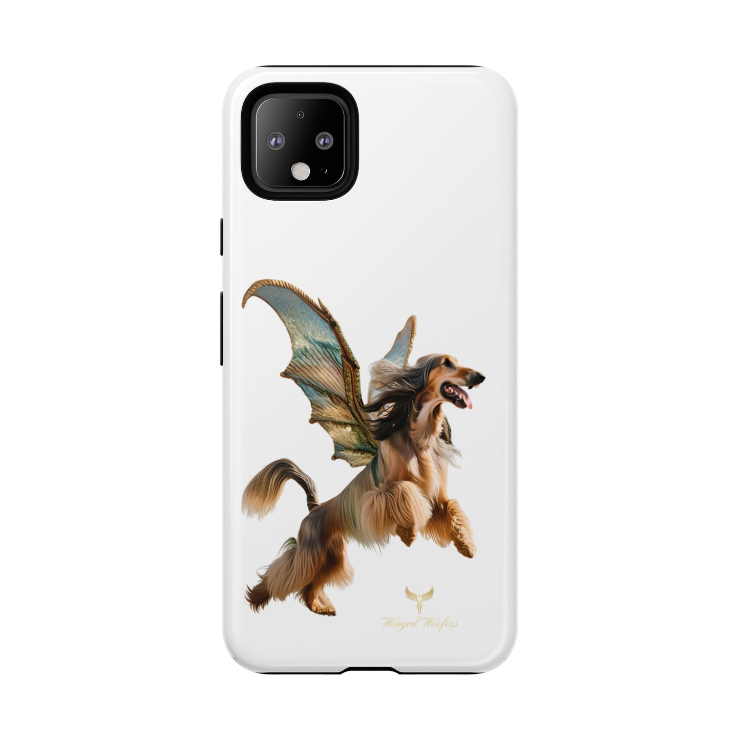 Magical Afghan Hound Dog Phone Case - Tough Cases with Winged Design