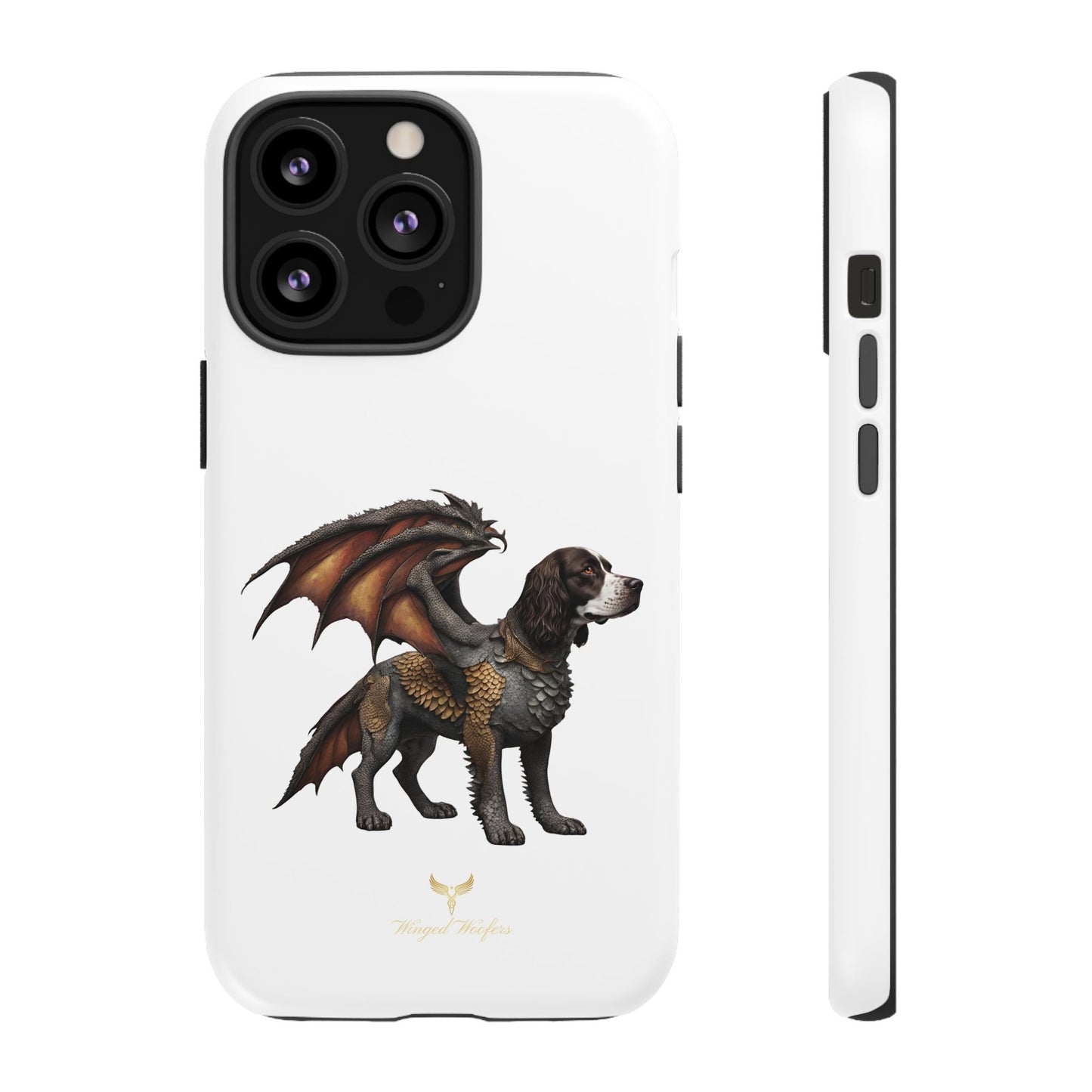 Fantasy Springer Spaniel as a Dragon Phone Case - Tough Cases for Pet Lovers