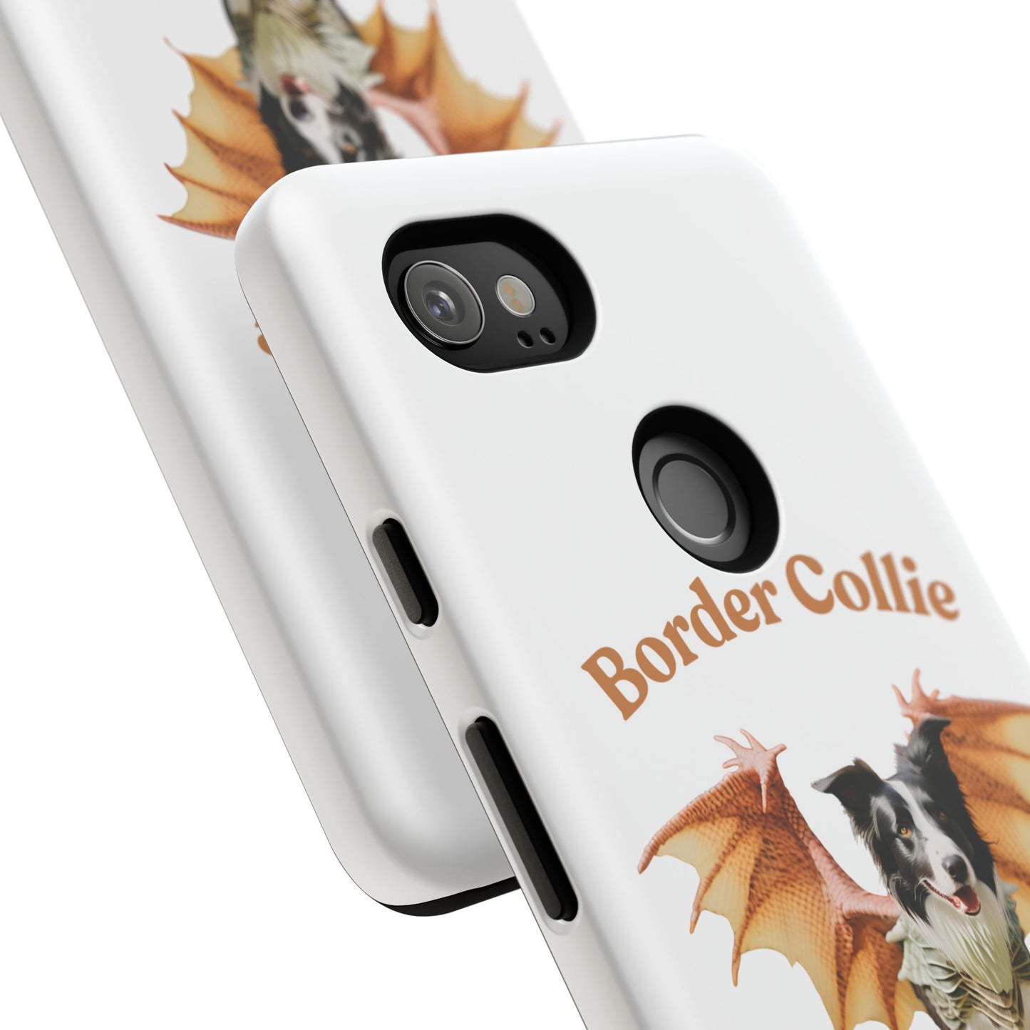 Border Collie Dragon Phone Case - Tough Cases for Dog Lovers