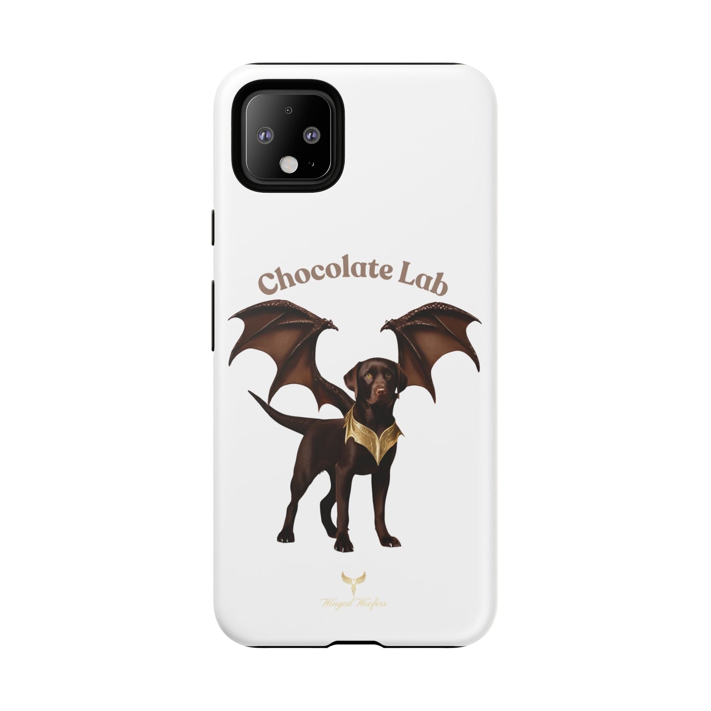 Chocolate Lab Dragon Phone Case - Tough & Stylish for Dog Lovers