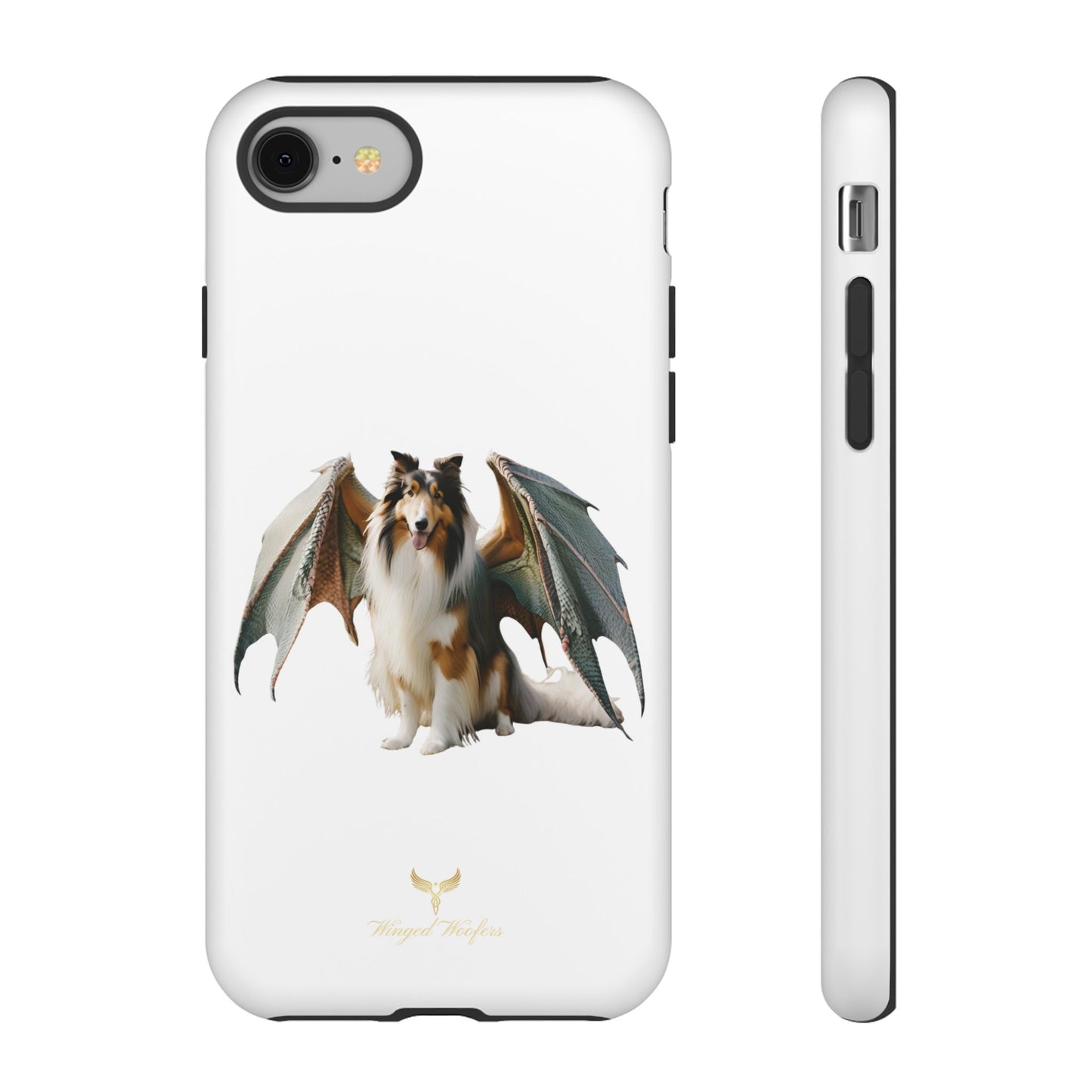 Majestic Dragon Wing Rough Collie Dog Phone Case - Tough Cases for Pet Lovers