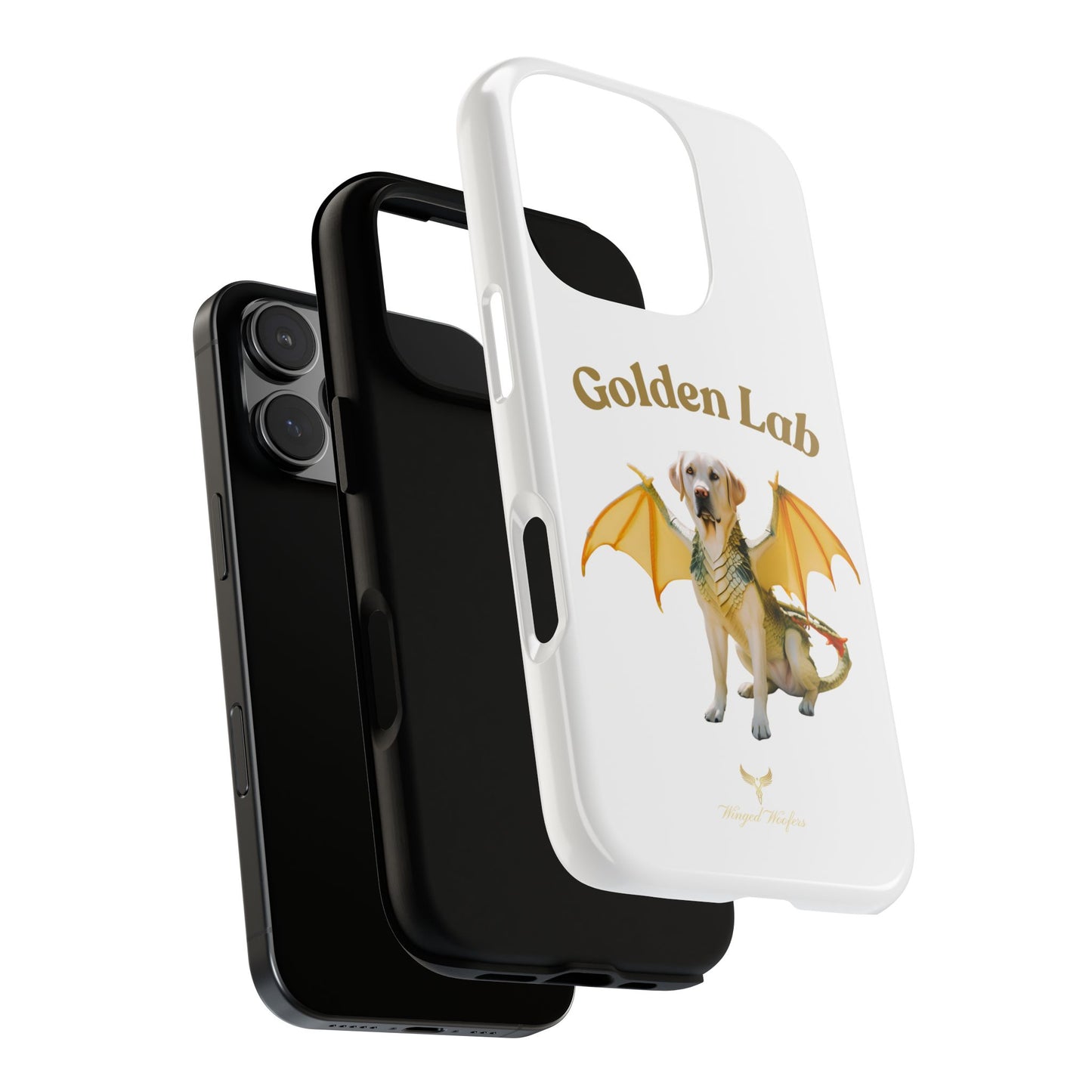 Golden Lab Dragon Phone Case - Tough Protection with a Fun Twist