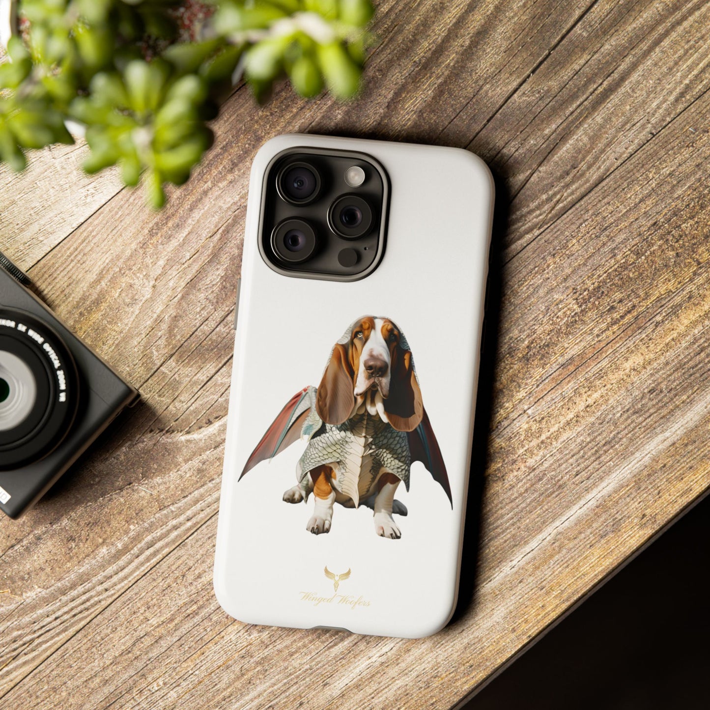 Whimsical Basset Hound Dog Phone Case - Tough Cases for Animal Lovers