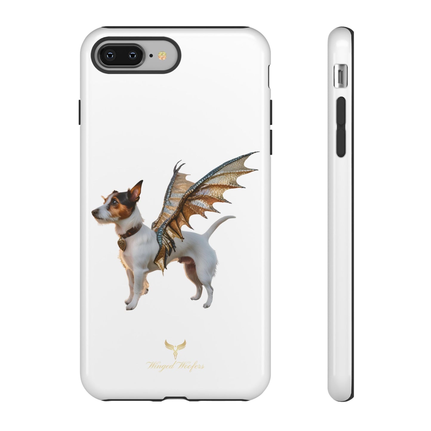 Fantasy Pet Phone Case - Tough Cases with Winged Jack Russell Dog Design