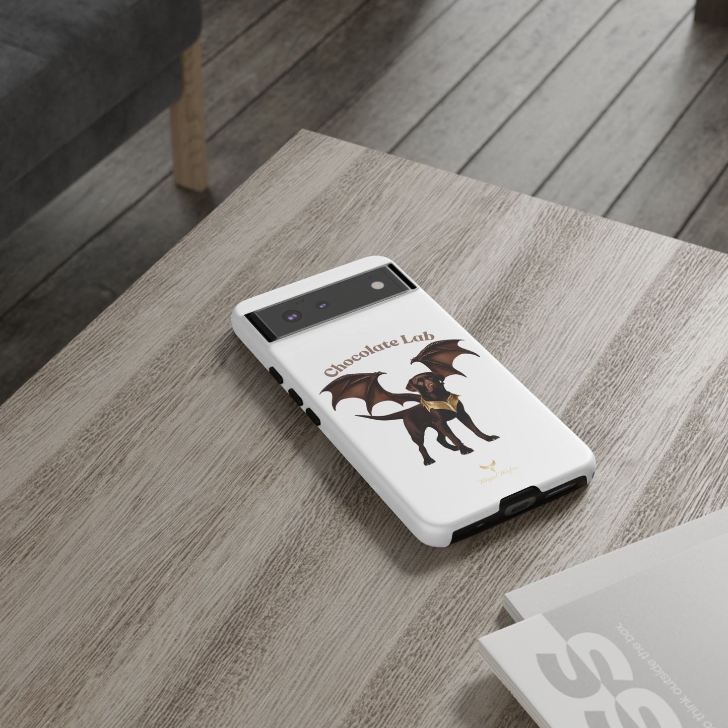 Chocolate Lab Dragon Phone Case - Tough & Stylish for Dog Lovers