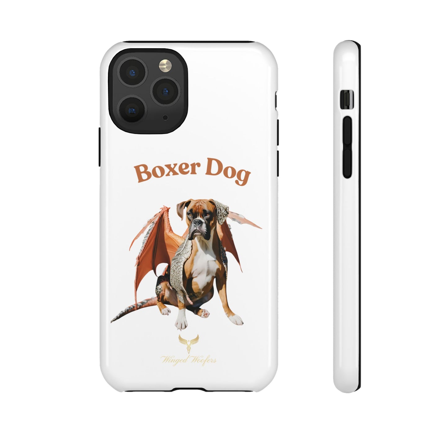 Boxer Dog Dragon Art Phone Case - Tough Cases