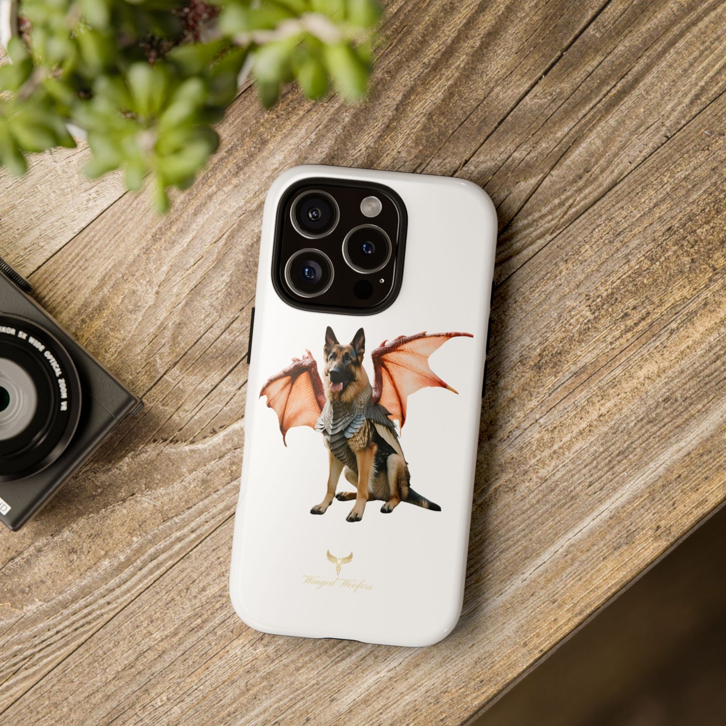 Mythical German Shepherd with Wings Dog iPhone Case | Tough Cases for Pet Lovers