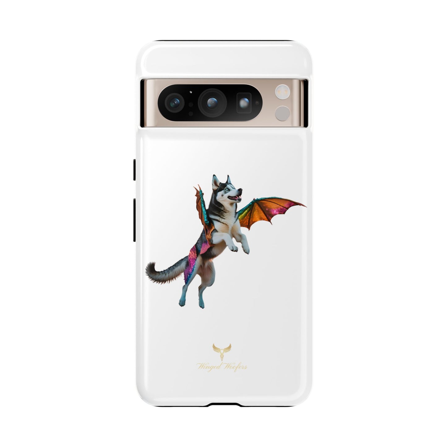 Magical Husky Pet Phone Case - Winged Dog Design | Tough Cases | Unique Animal Lover Gift